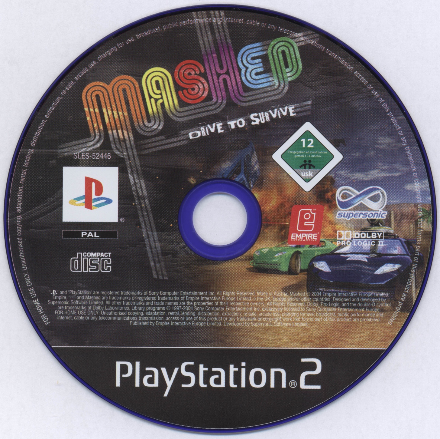 Mashed - Drive to Survive PS2 cover