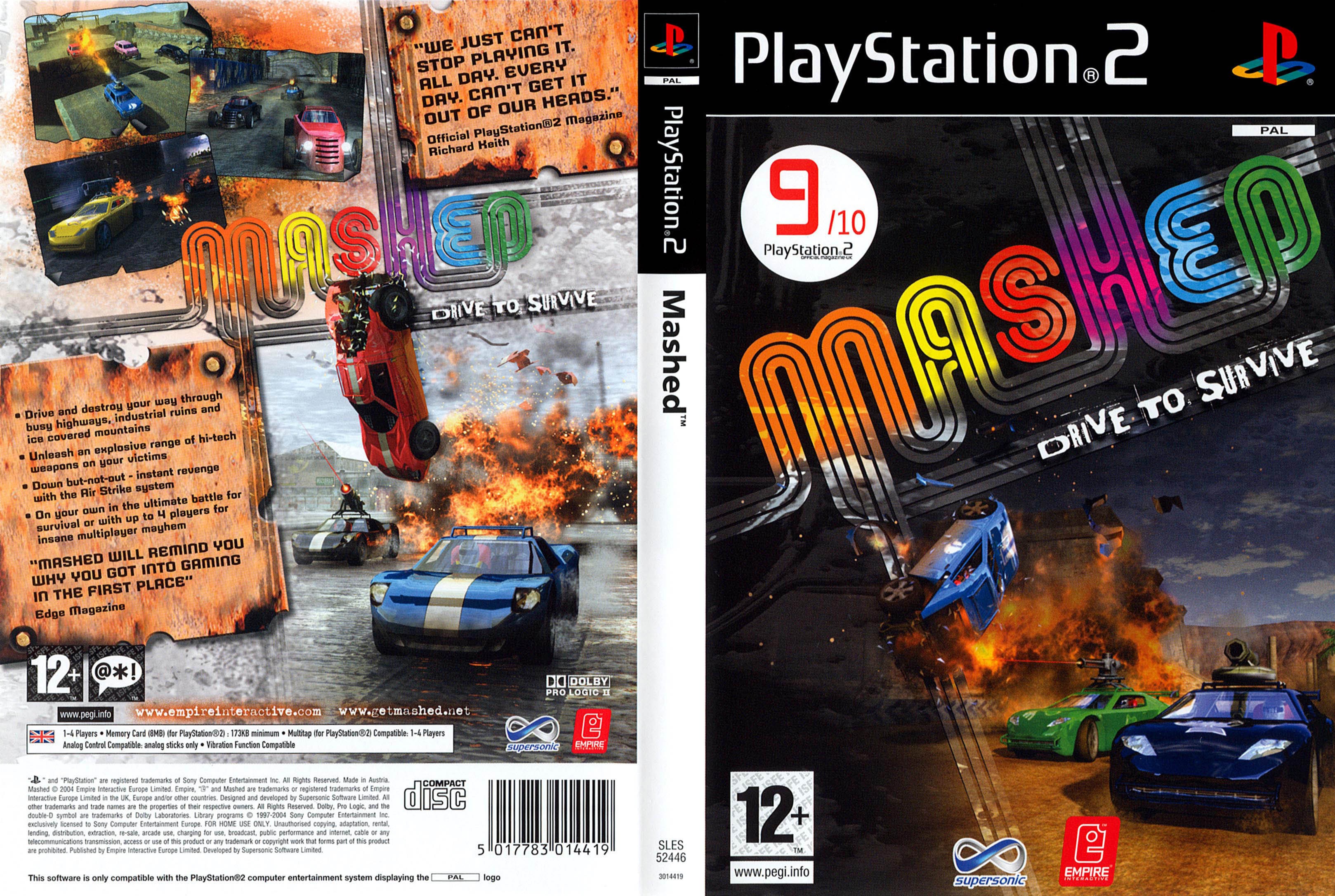 Mashed - Drive to Survive PS2 cover