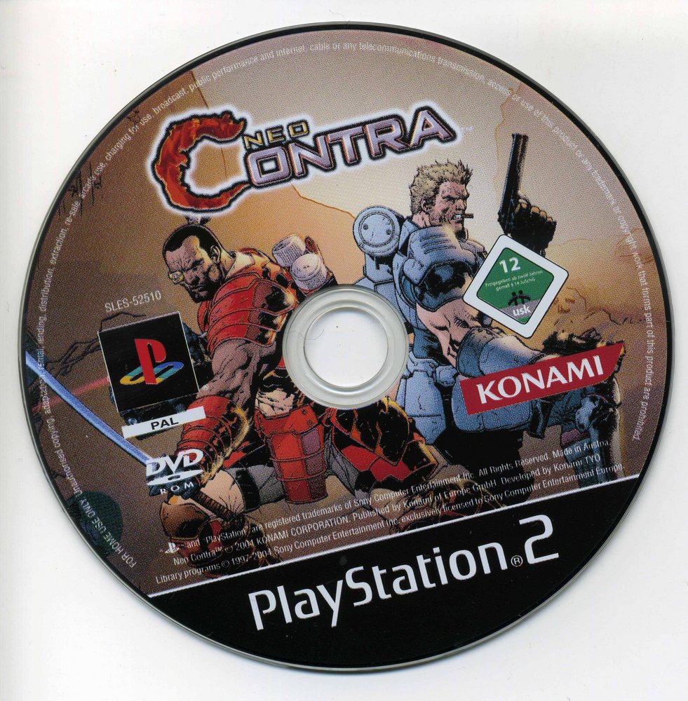 Neo Contra PS2 cover