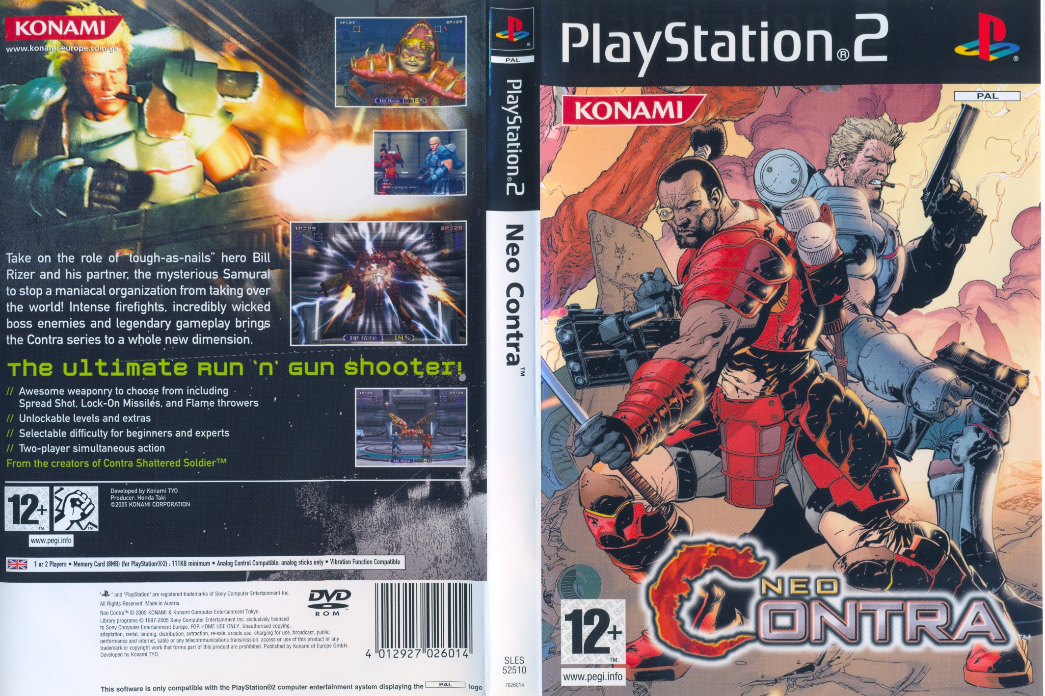 Neo Contra PS2 cover