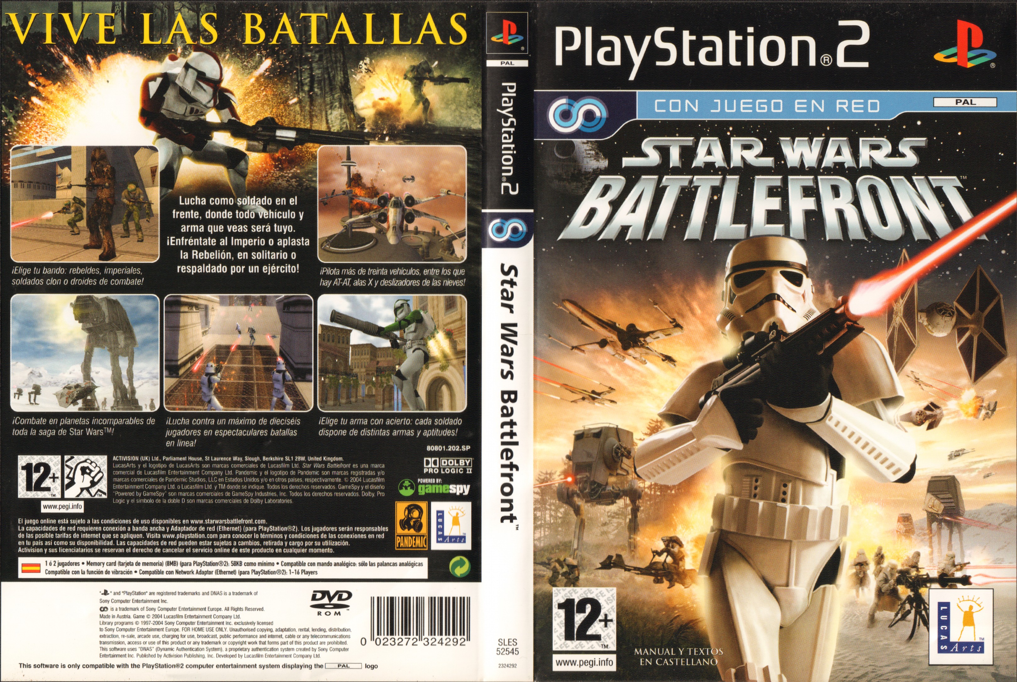 Star Wars - Battlefront PS2 cover