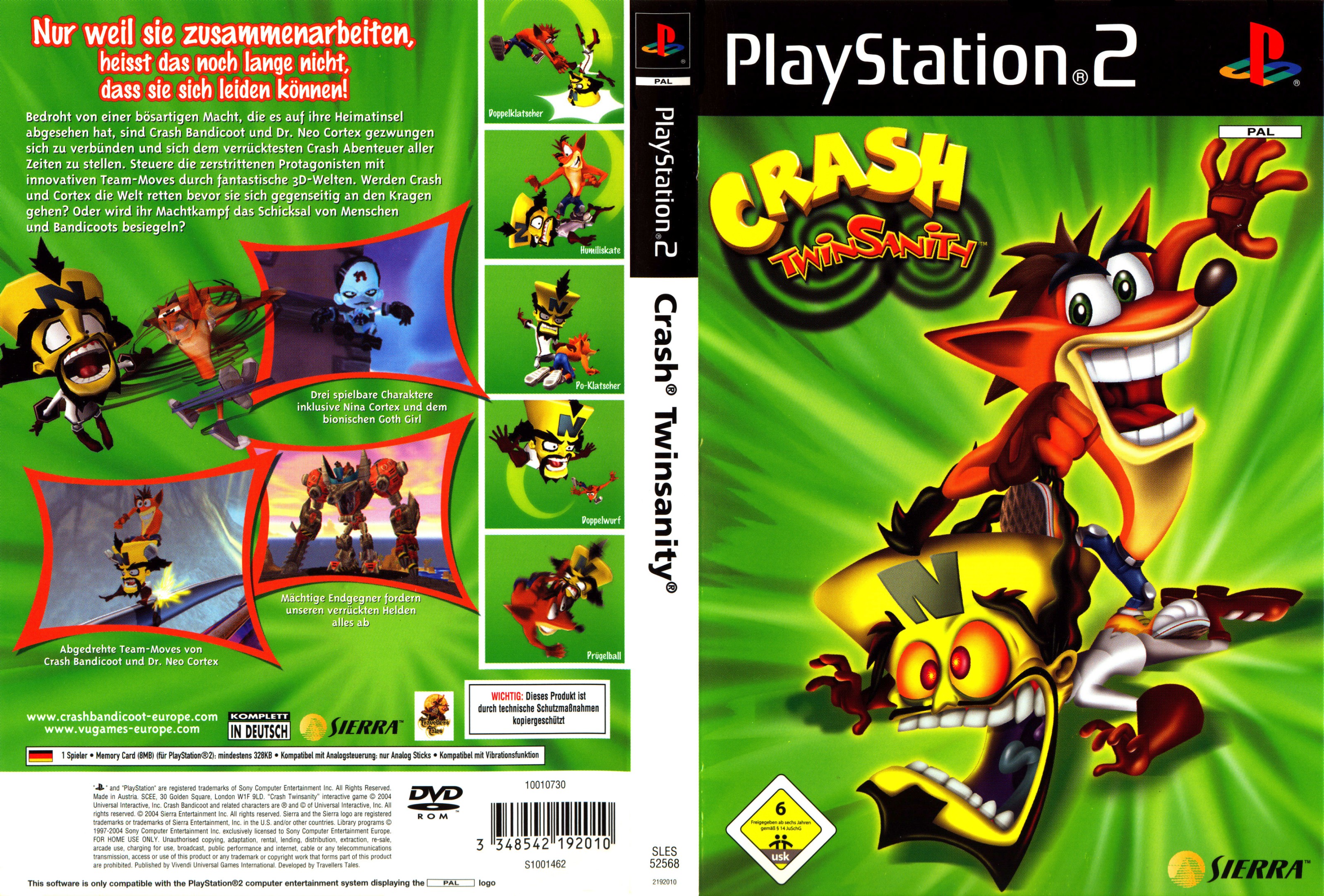 Crash Twinsanity PSX cover