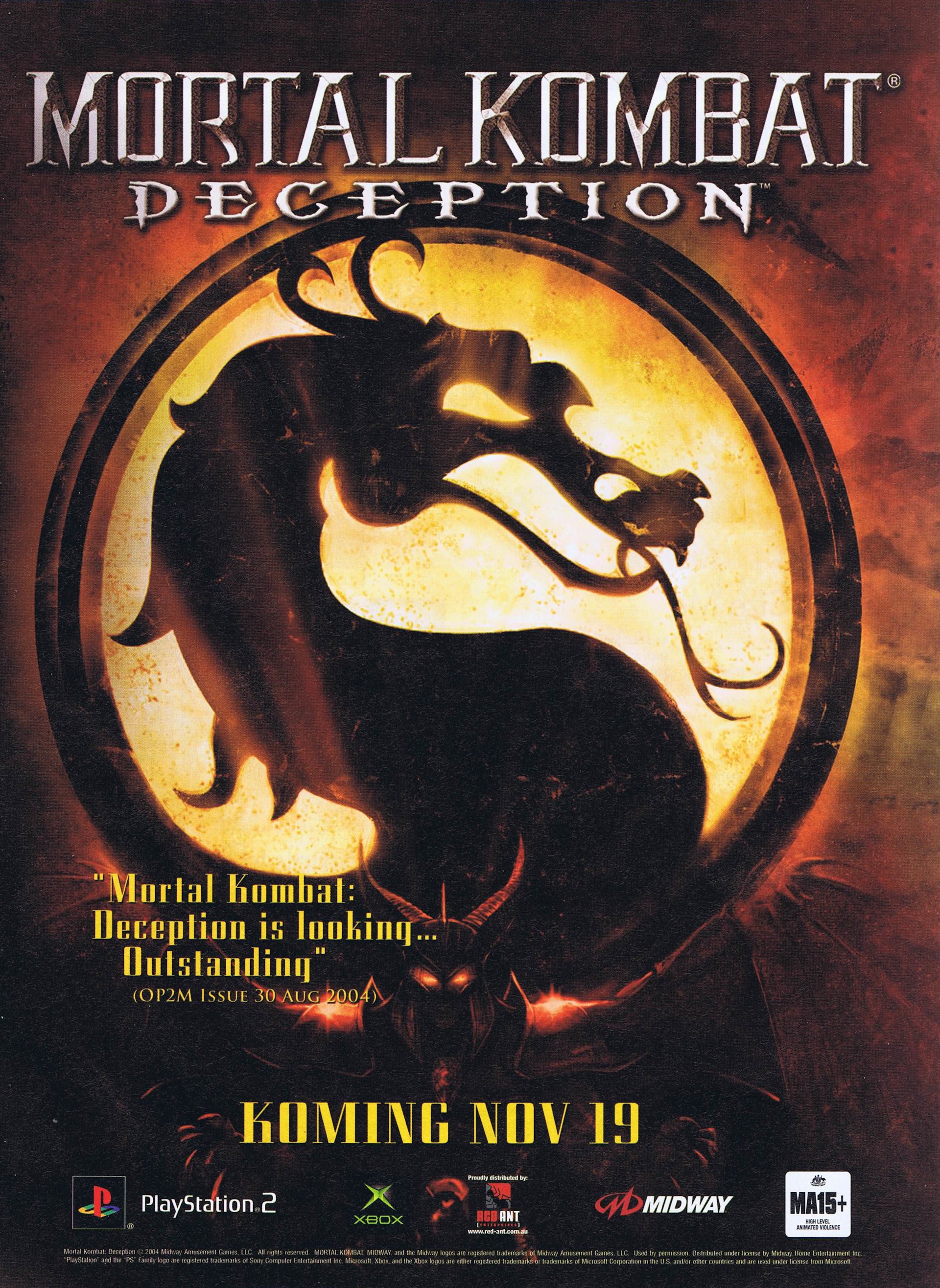 Mortal Kombat - Deception PS2 cover