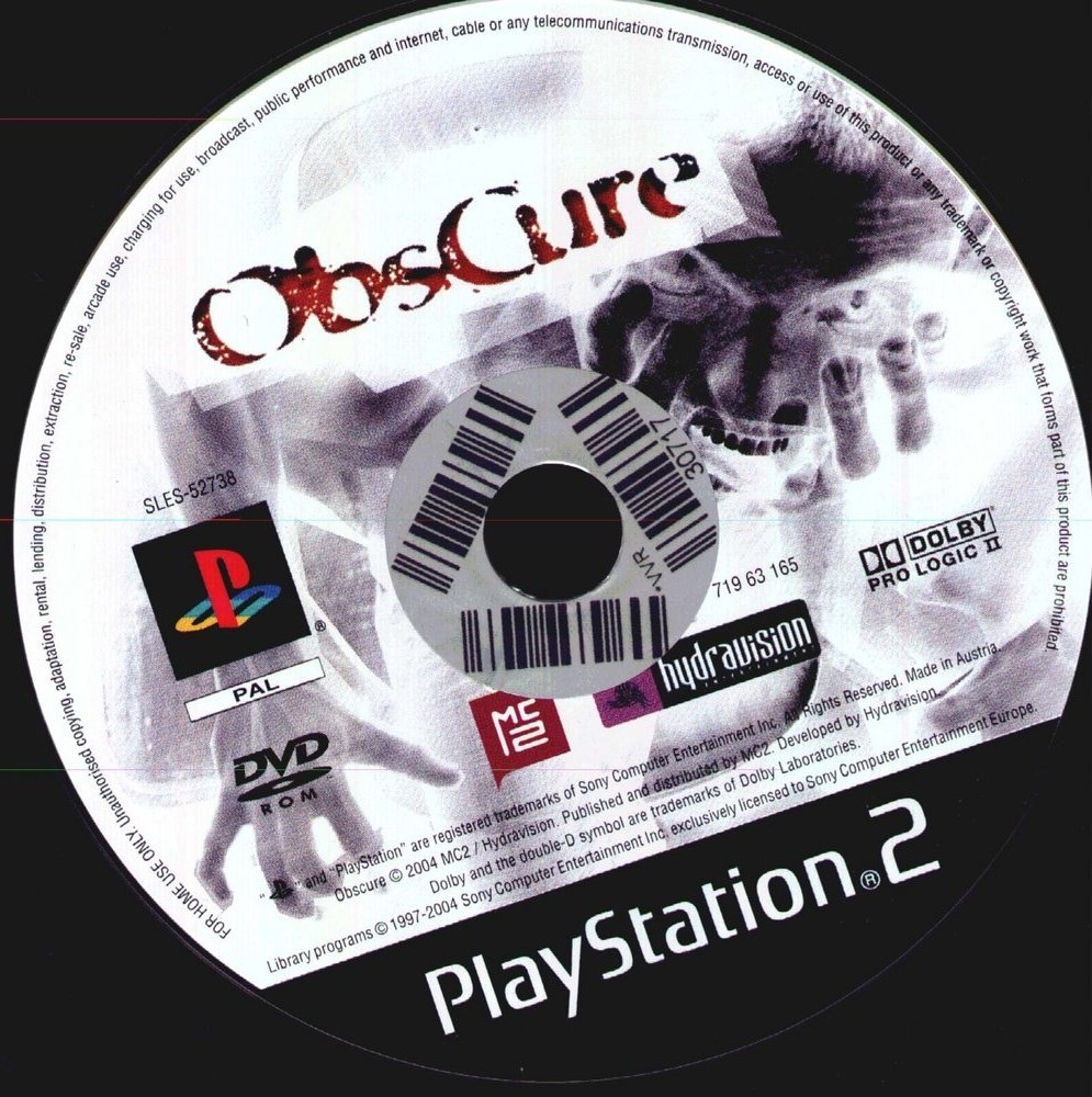 Obscure PS2 cover