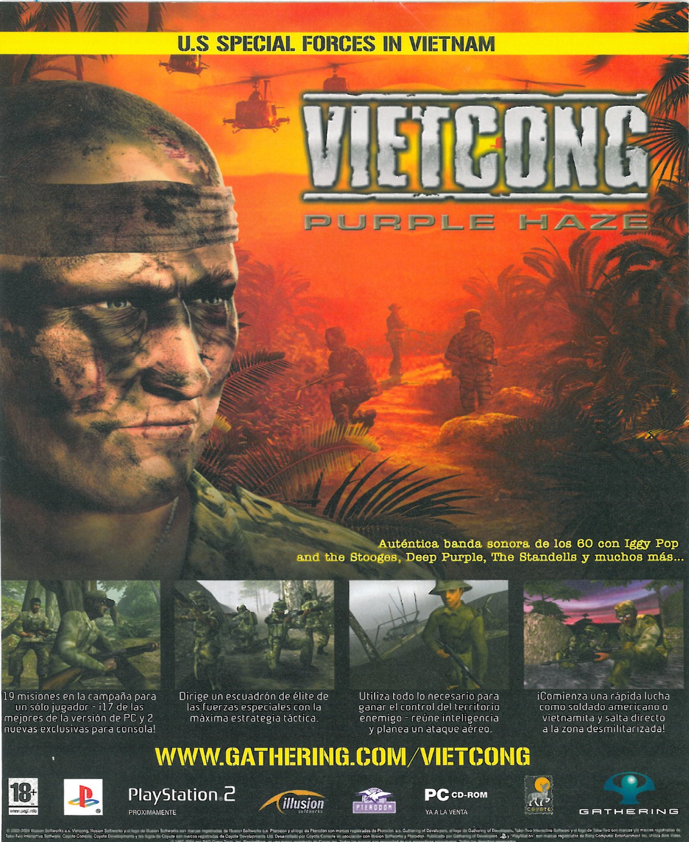 Vietcong - Purple Haze PS2 cover