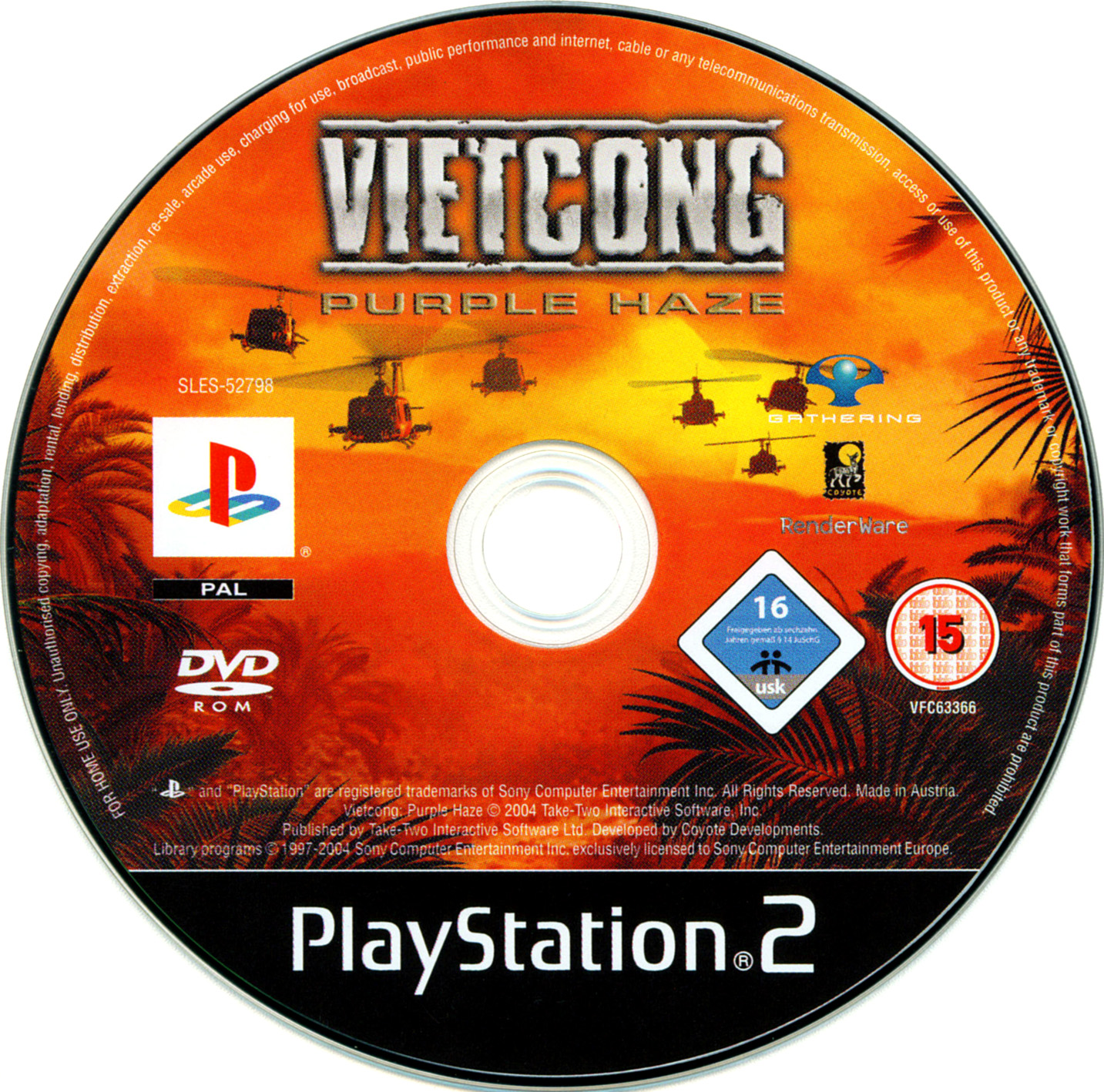 Vietcong - Purple Haze PS2 cover