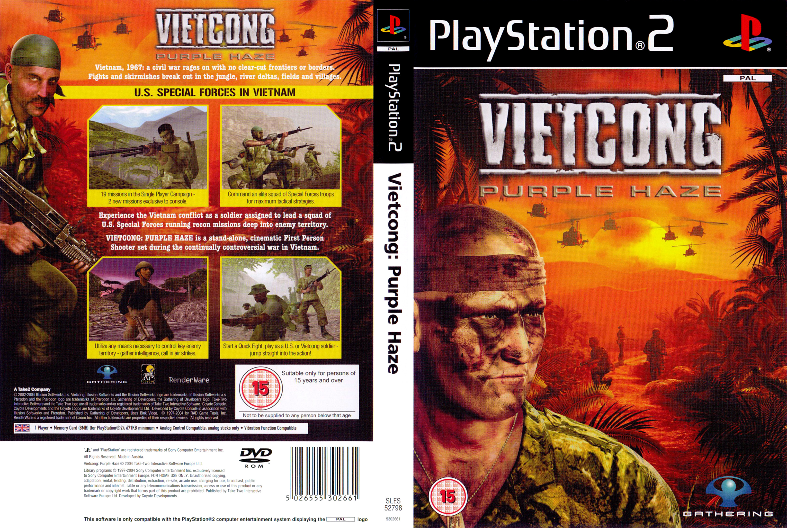 Vietcong - Purple Haze PS2 cover