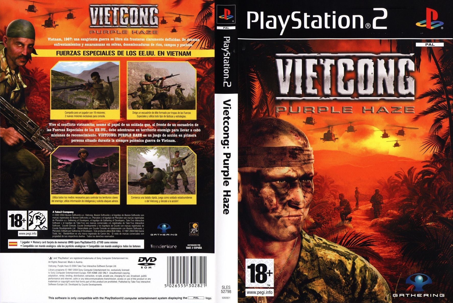 Vietcong - Purple Haze PS2 cover
