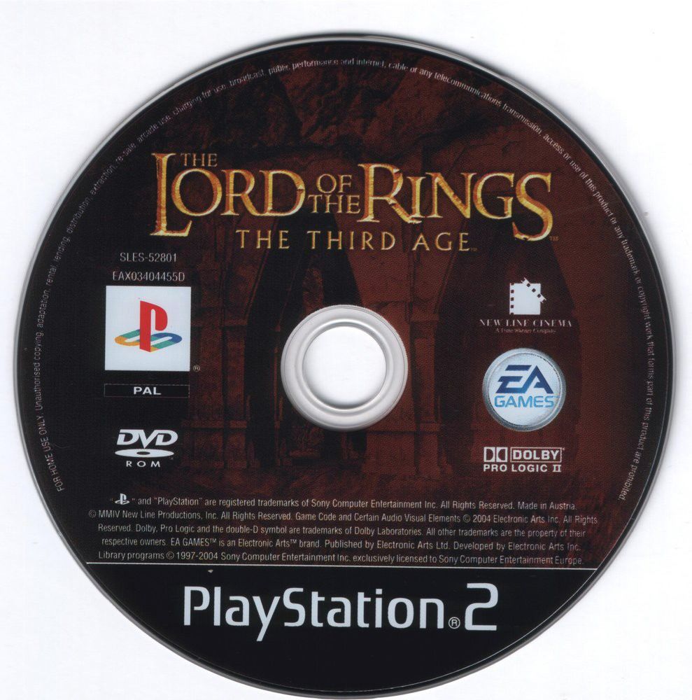 The Lord of the Rings - The Third Age PSX cover