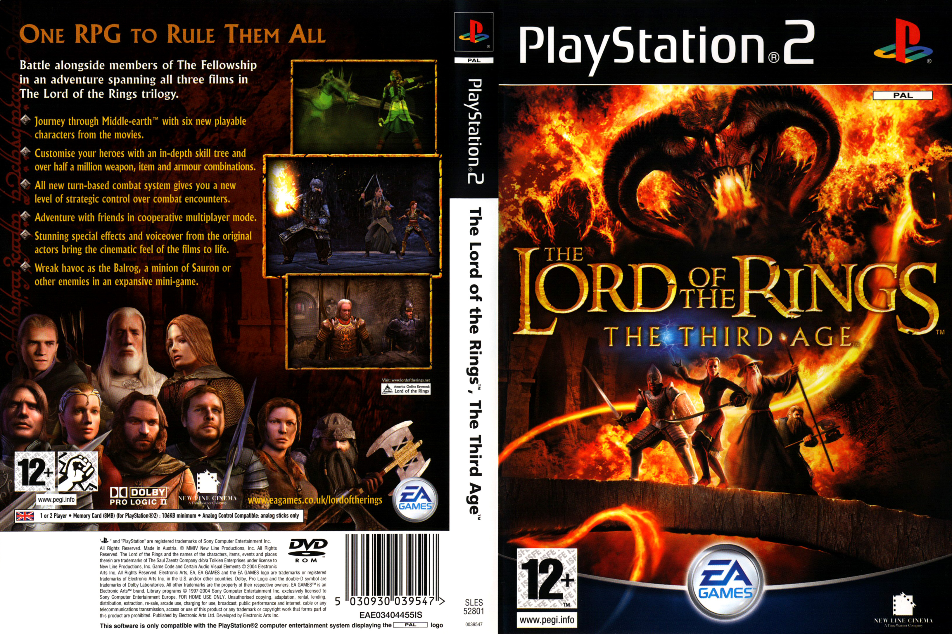 The Lord of the Rings - The Third Age PSX cover