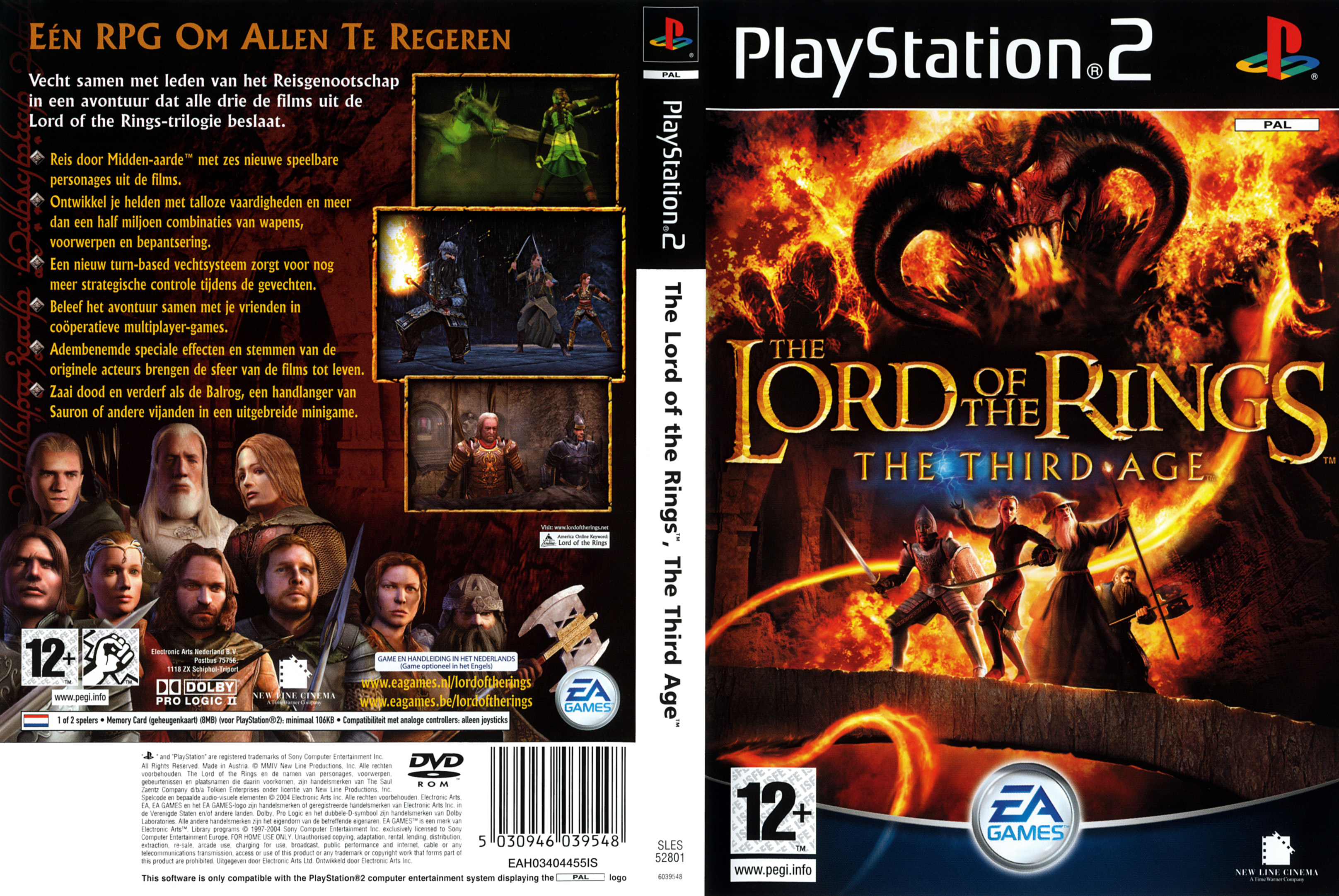 The Lord of the Rings - The Third Age PSX cover