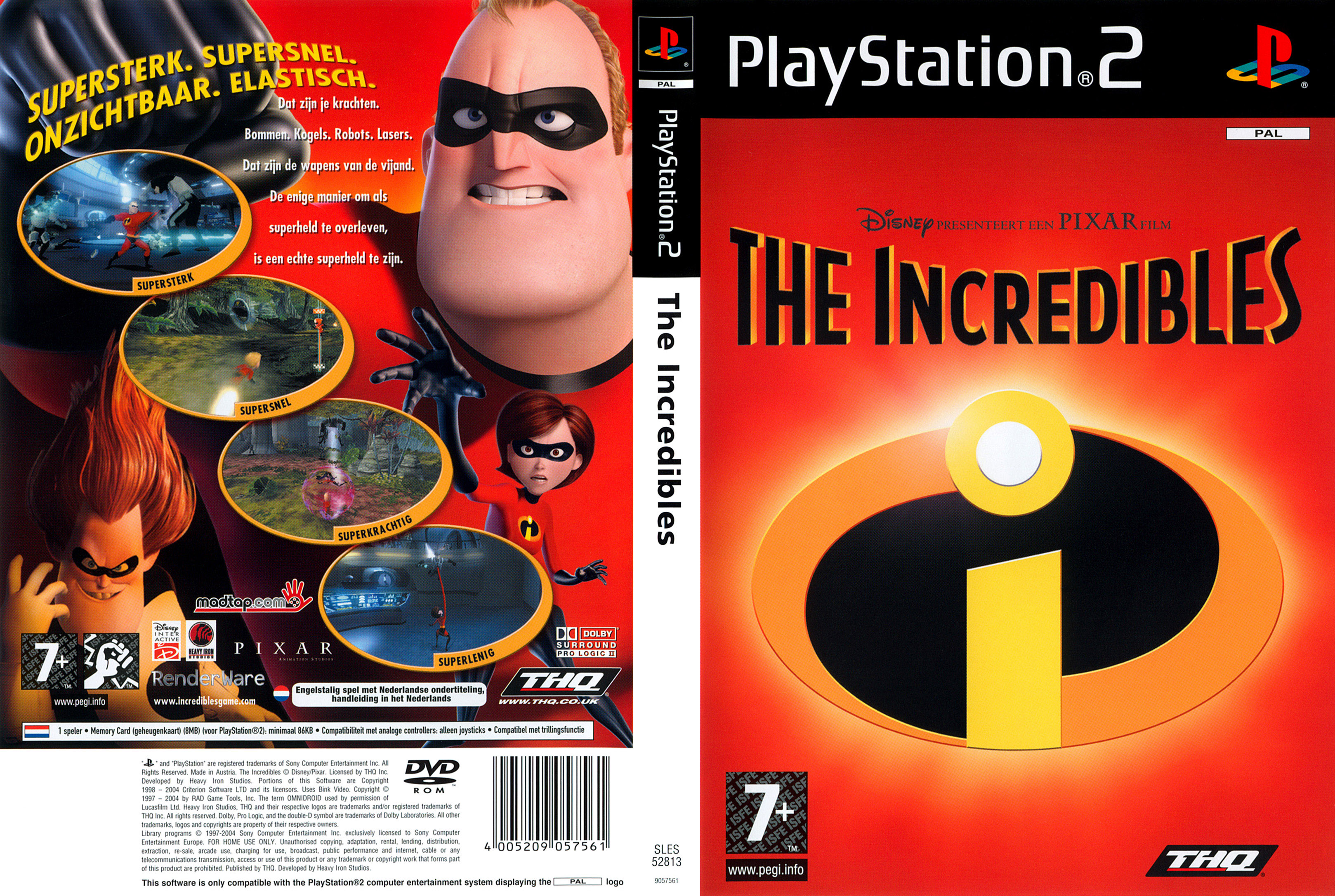 Disney's Pixar - The Incredibles PSX cover