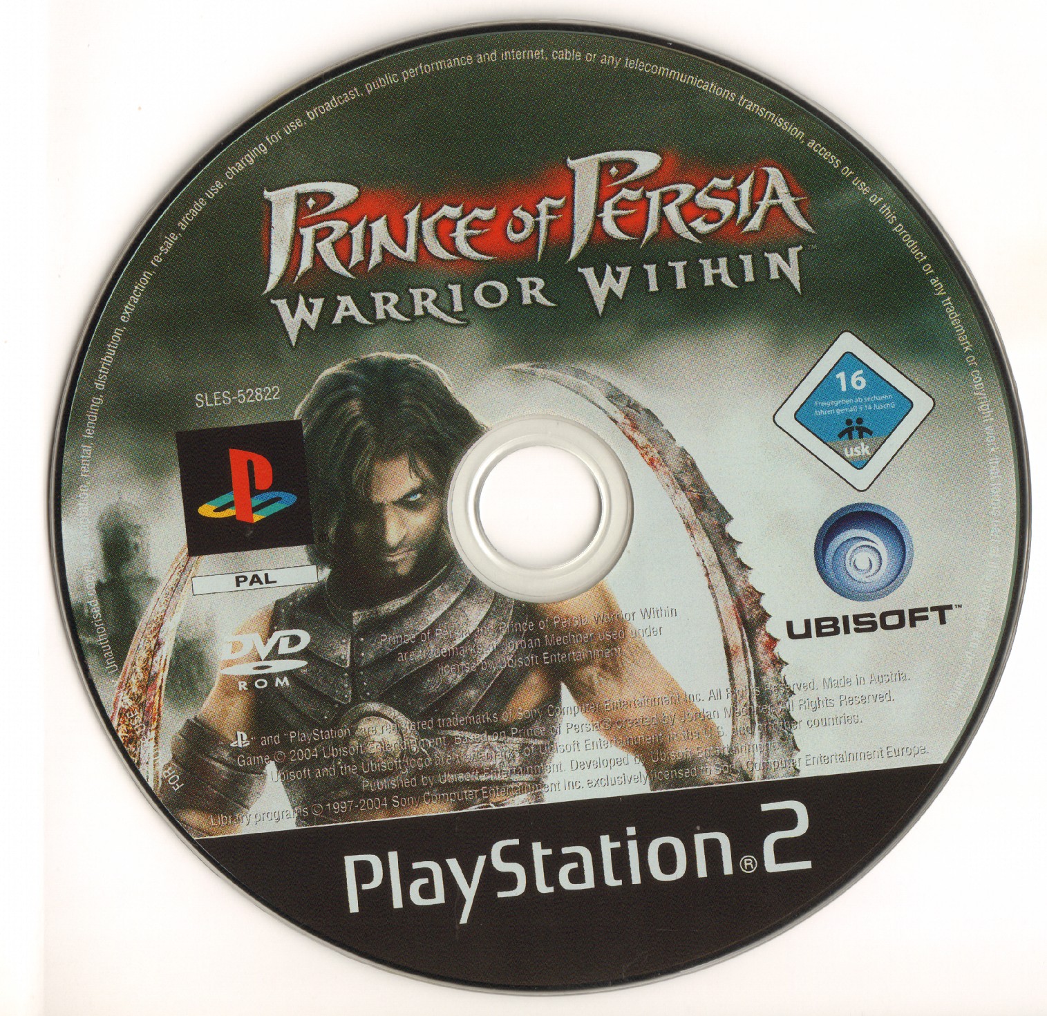 Prince of Persia - Warrior Within PS2 cover