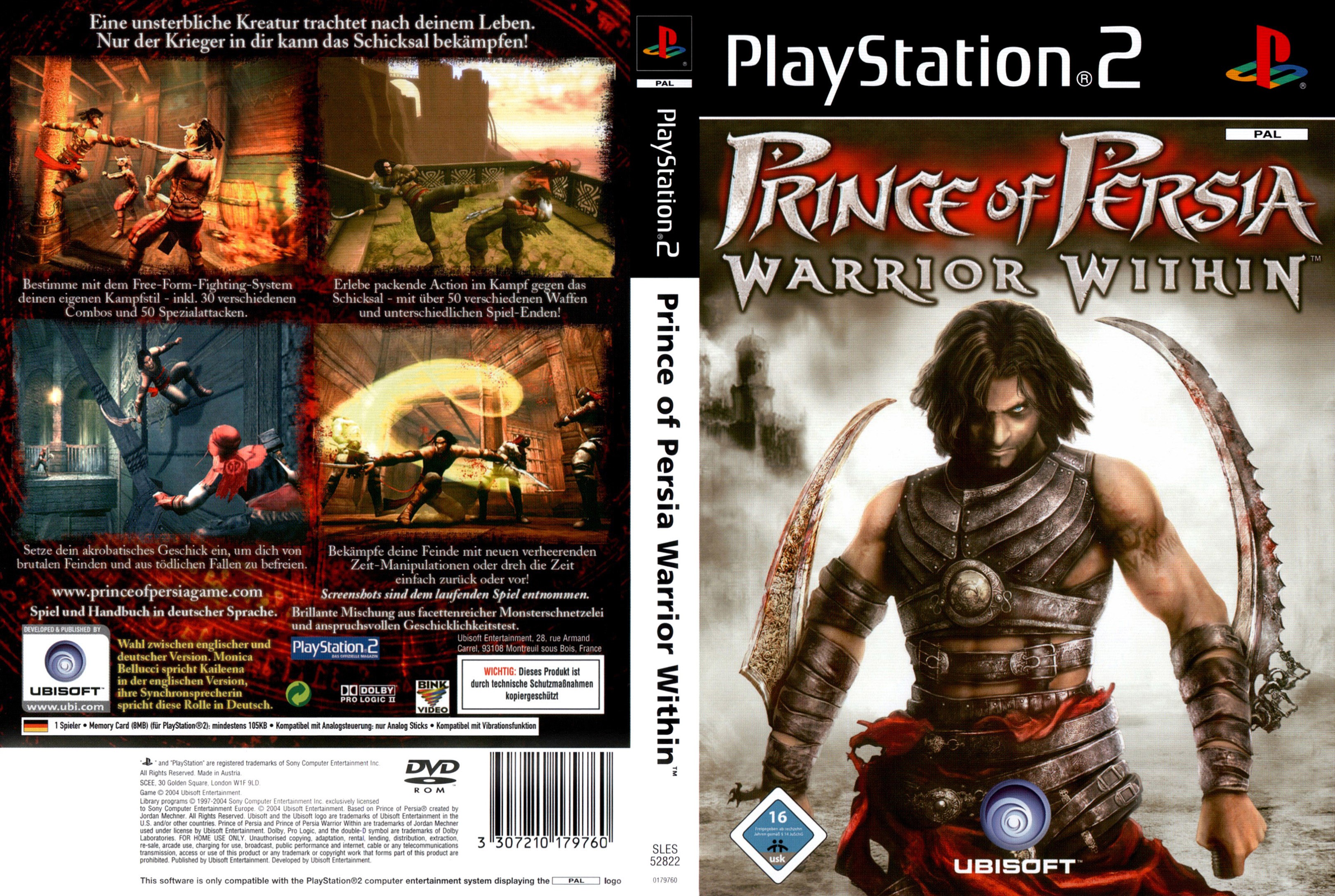 Prince of Persia - Warrior Within PS2 cover
