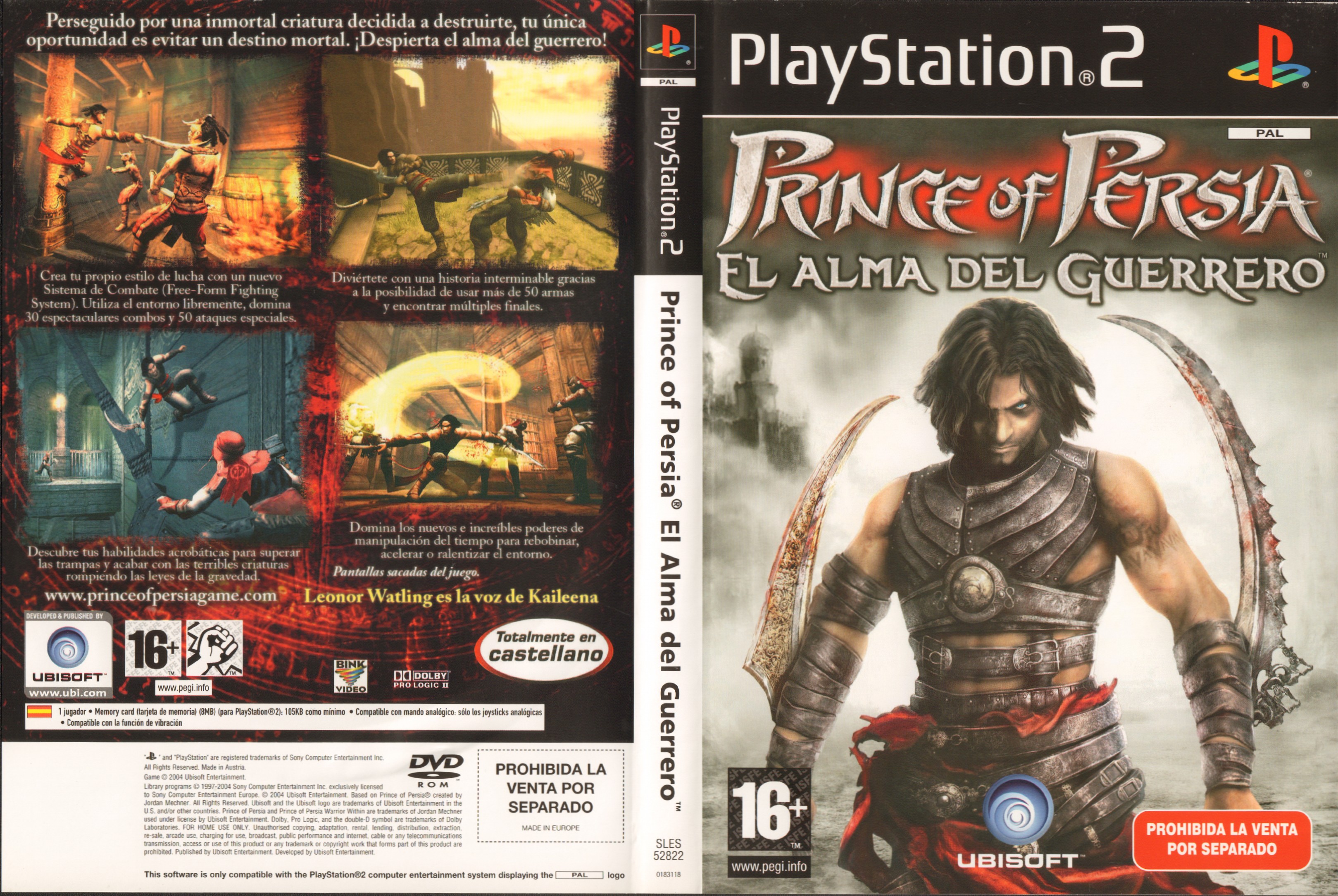 Prince of Persia - Warrior Within PS2 cover