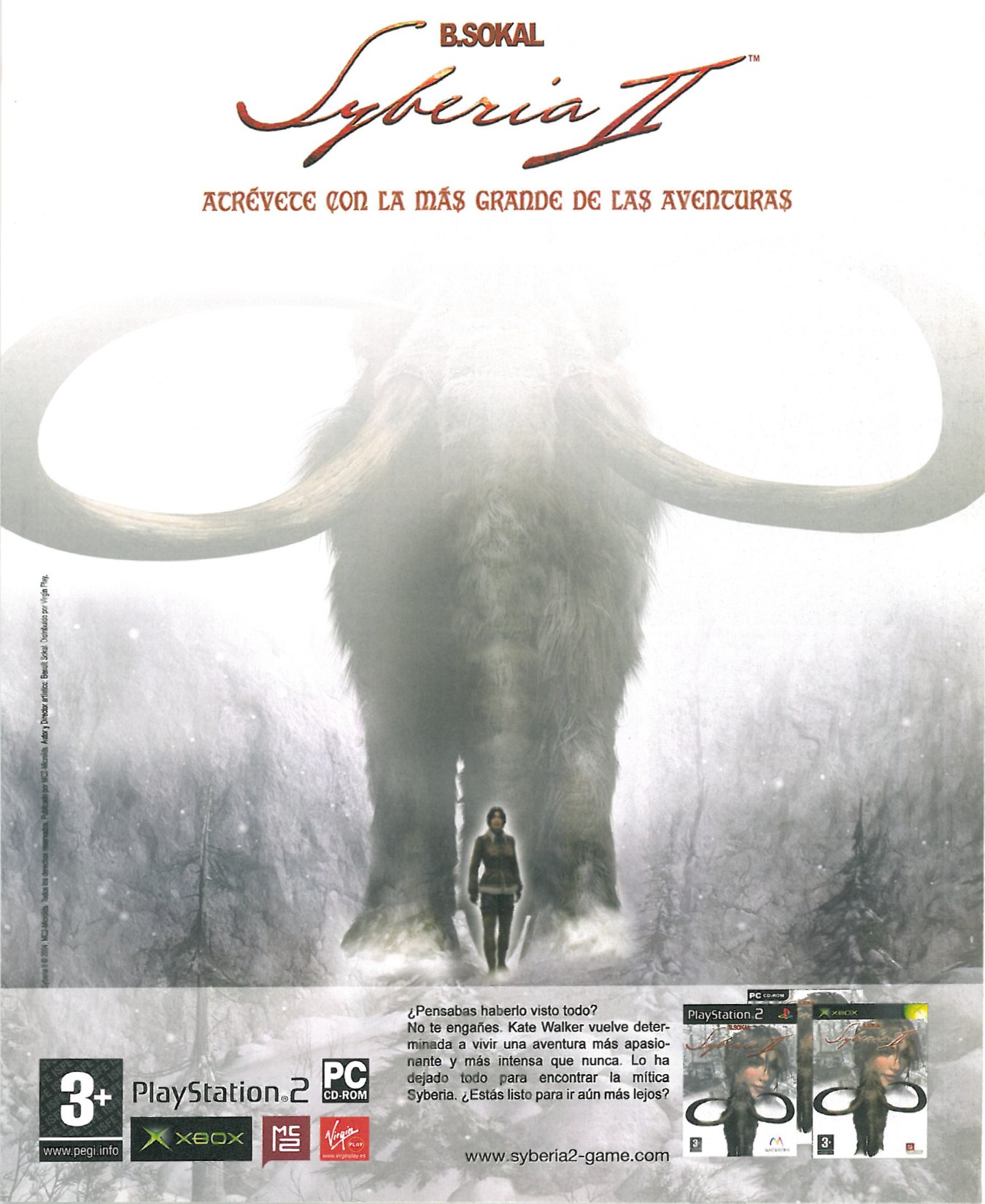Syberia II PSX cover