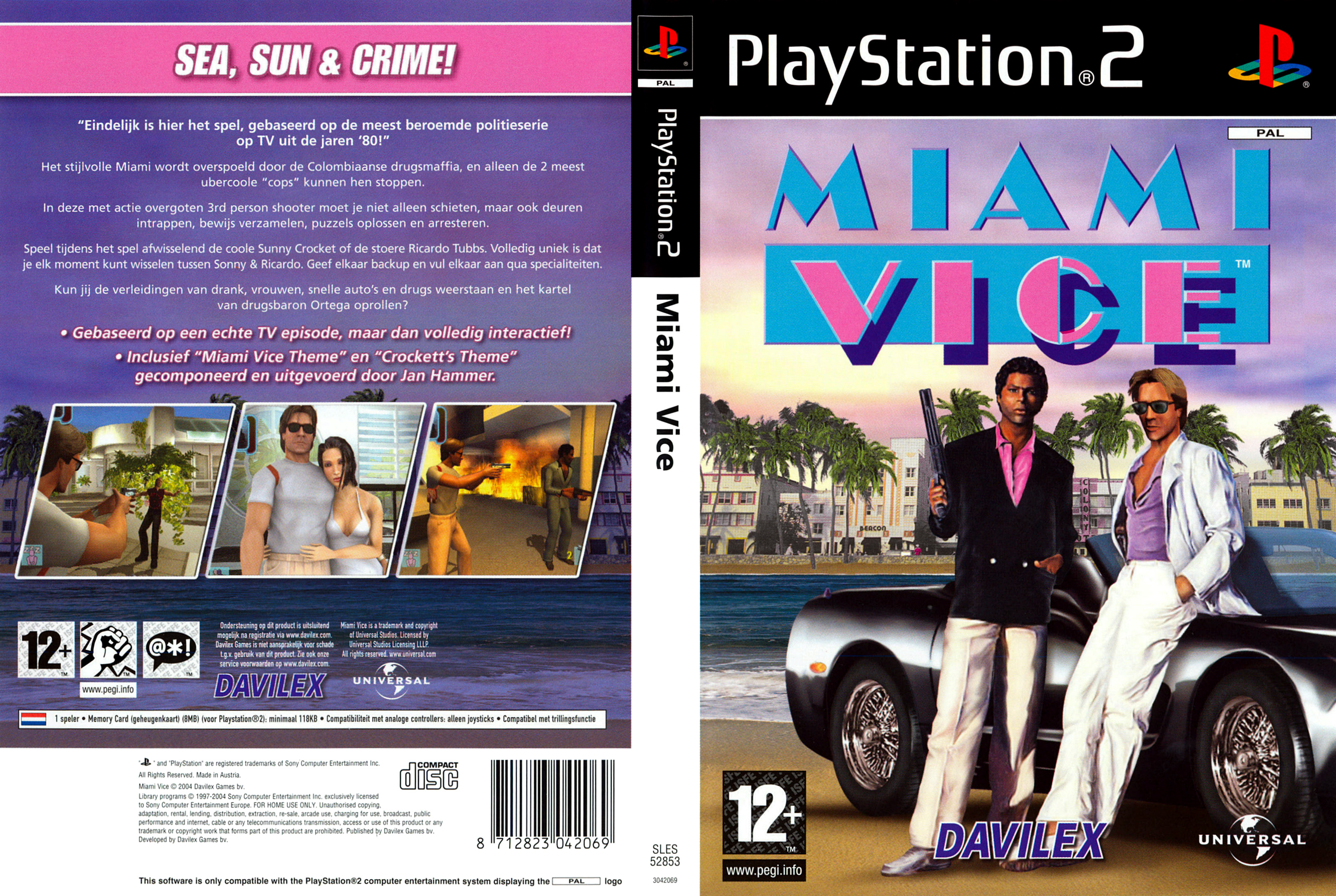 Miami Vice PS2 cover