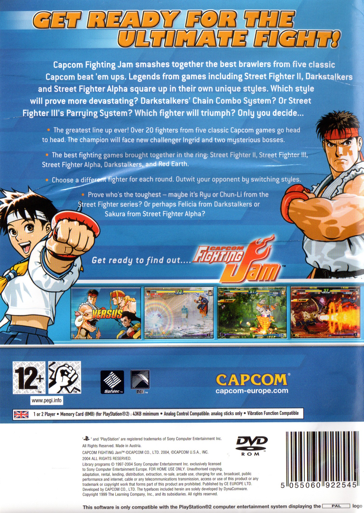 Capcom Fighting Jam PSX cover