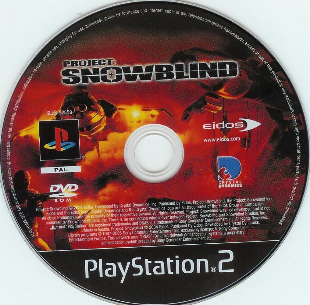 Project Snowblind PS2 cover