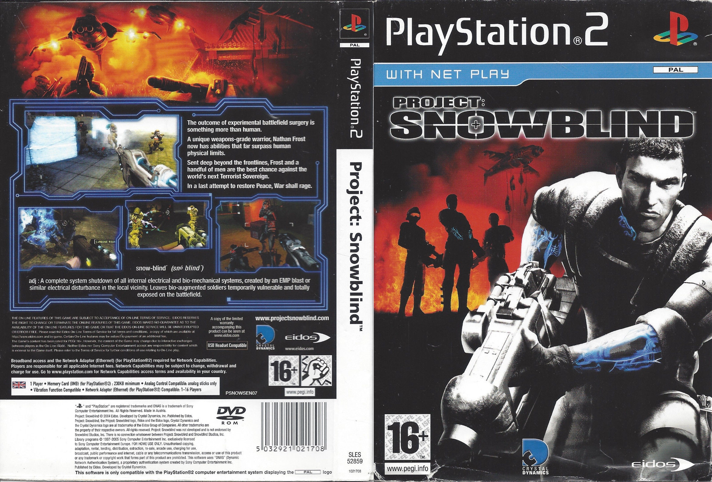 Project Snowblind PS2 cover