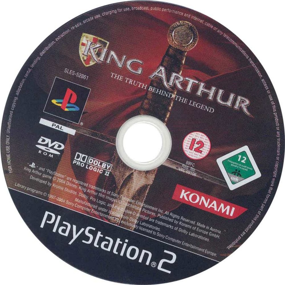 King Arthur PS2 cover