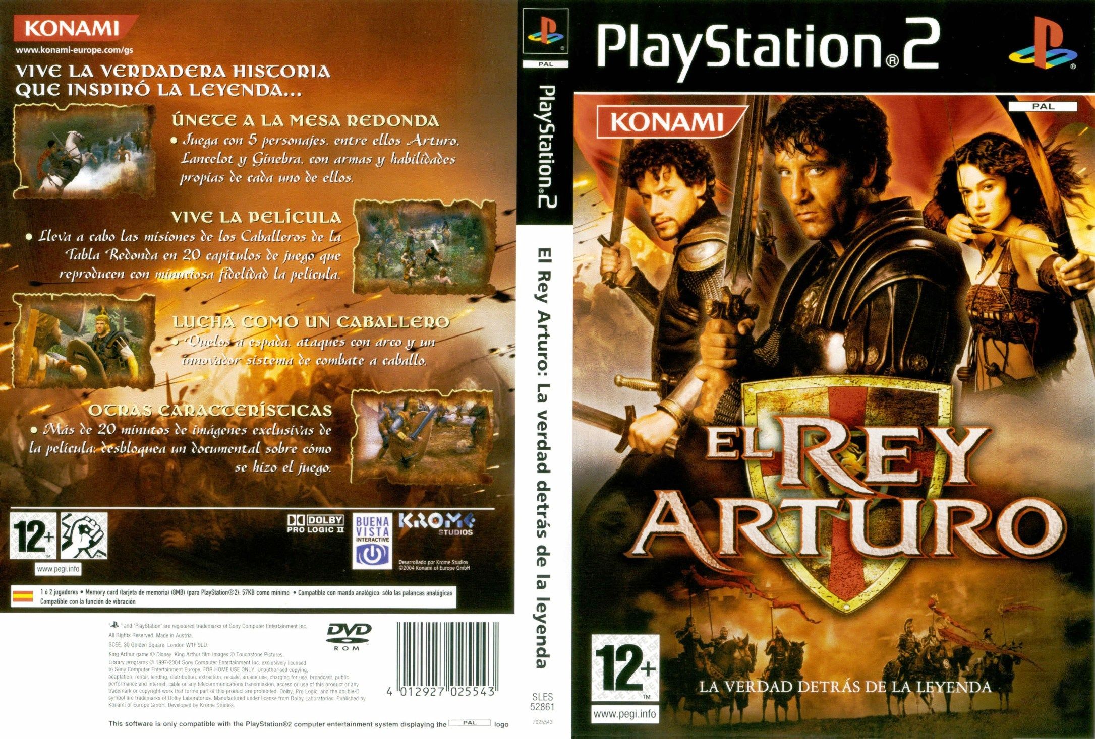 King Arthur PS2 cover