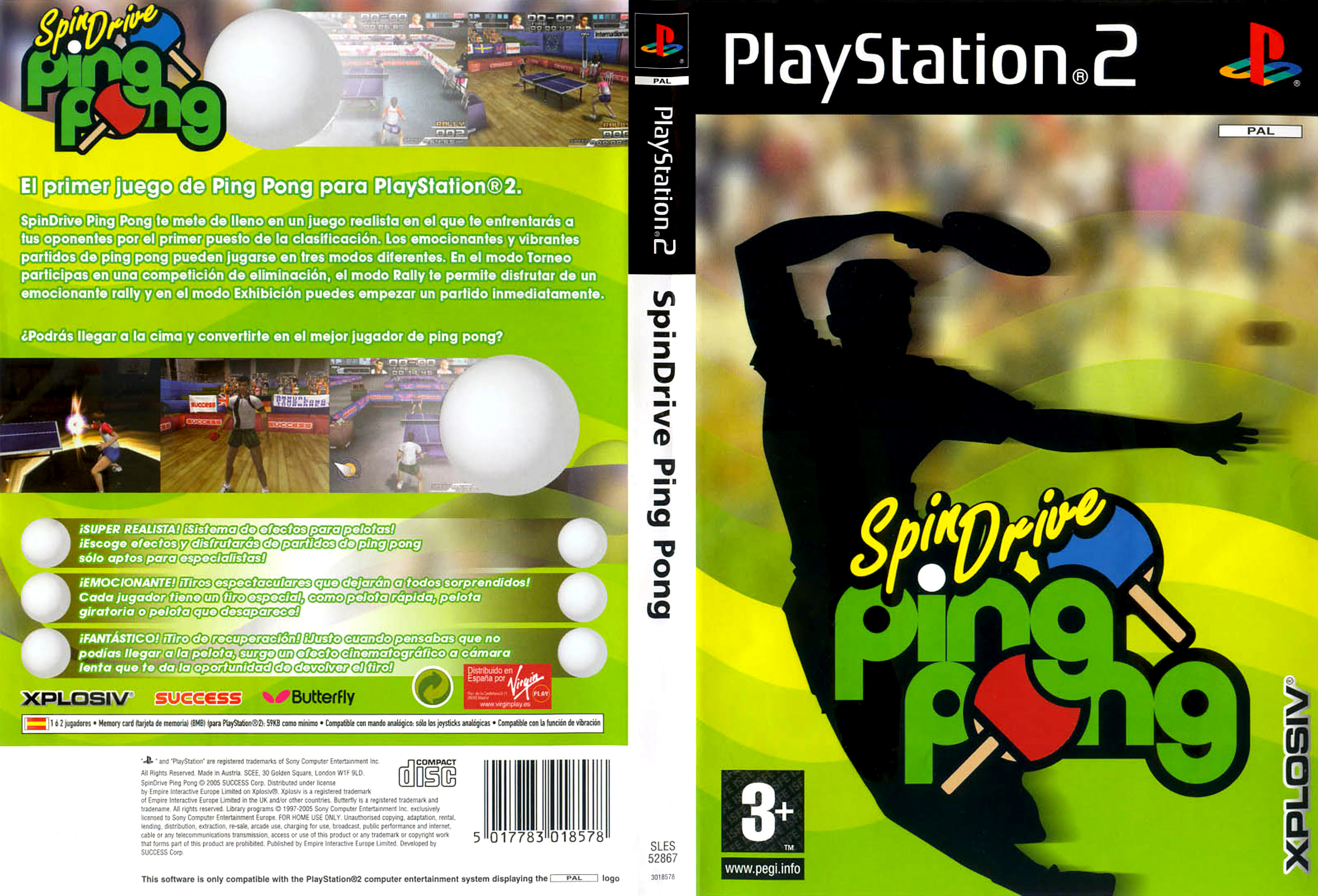 Spindrive Ping Pong PS2 cover