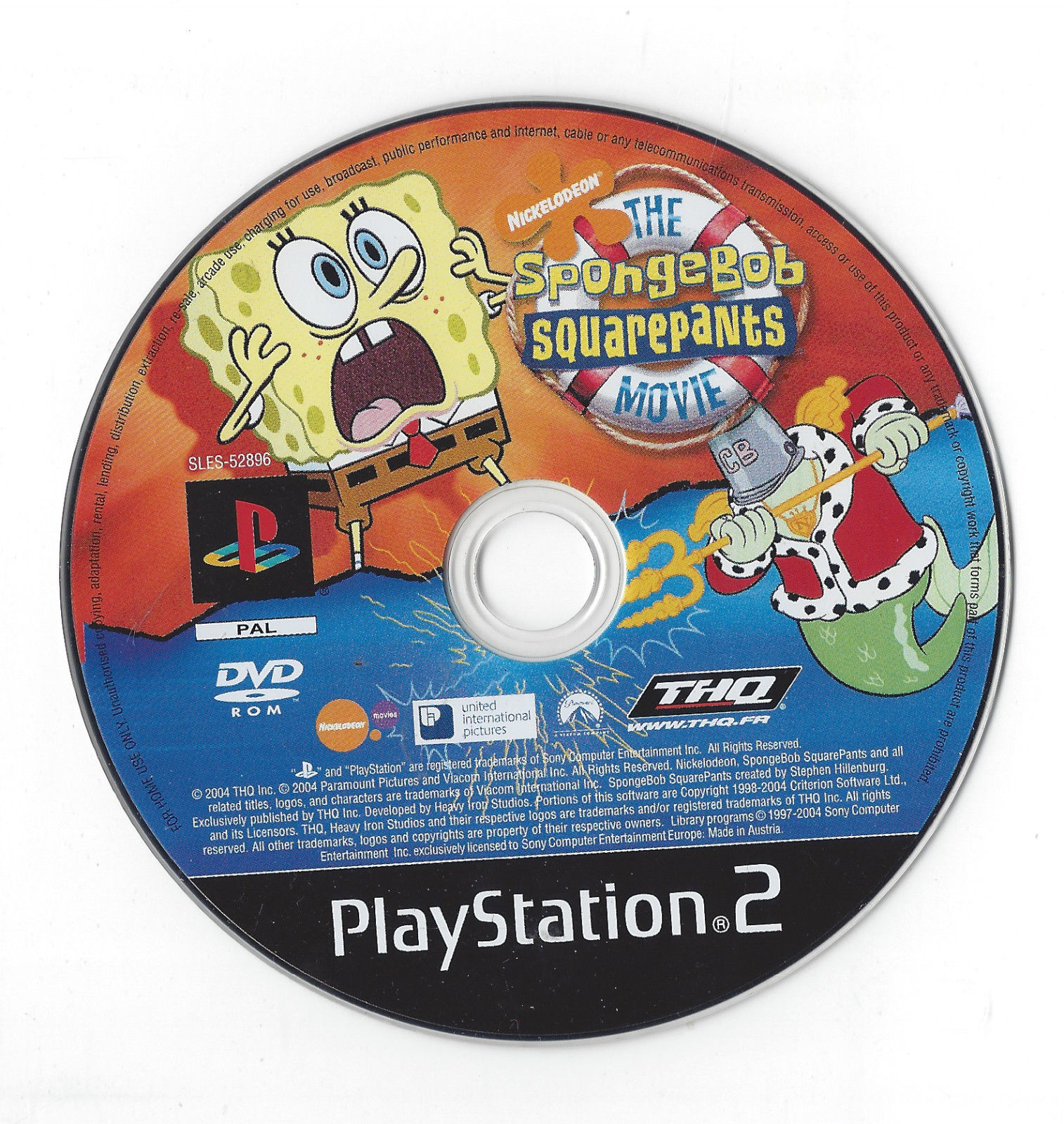 SpongeBob SquarePants - The Movie PS2 cover