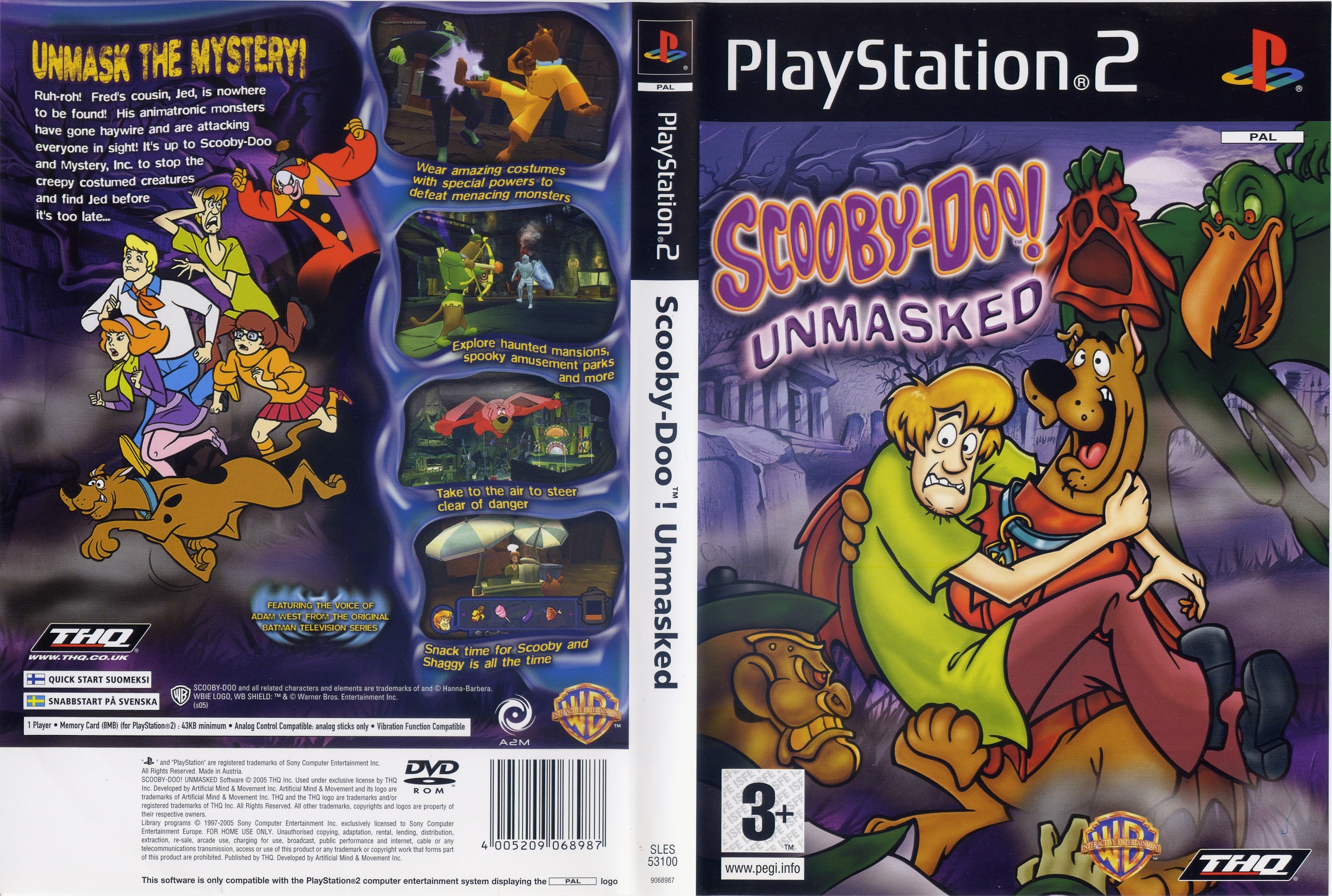 Scooby-Doo - Unmasked PS2 cover