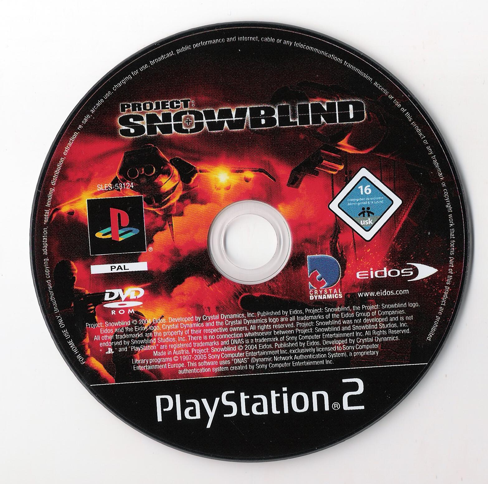 Project Snowblind PS2 cover