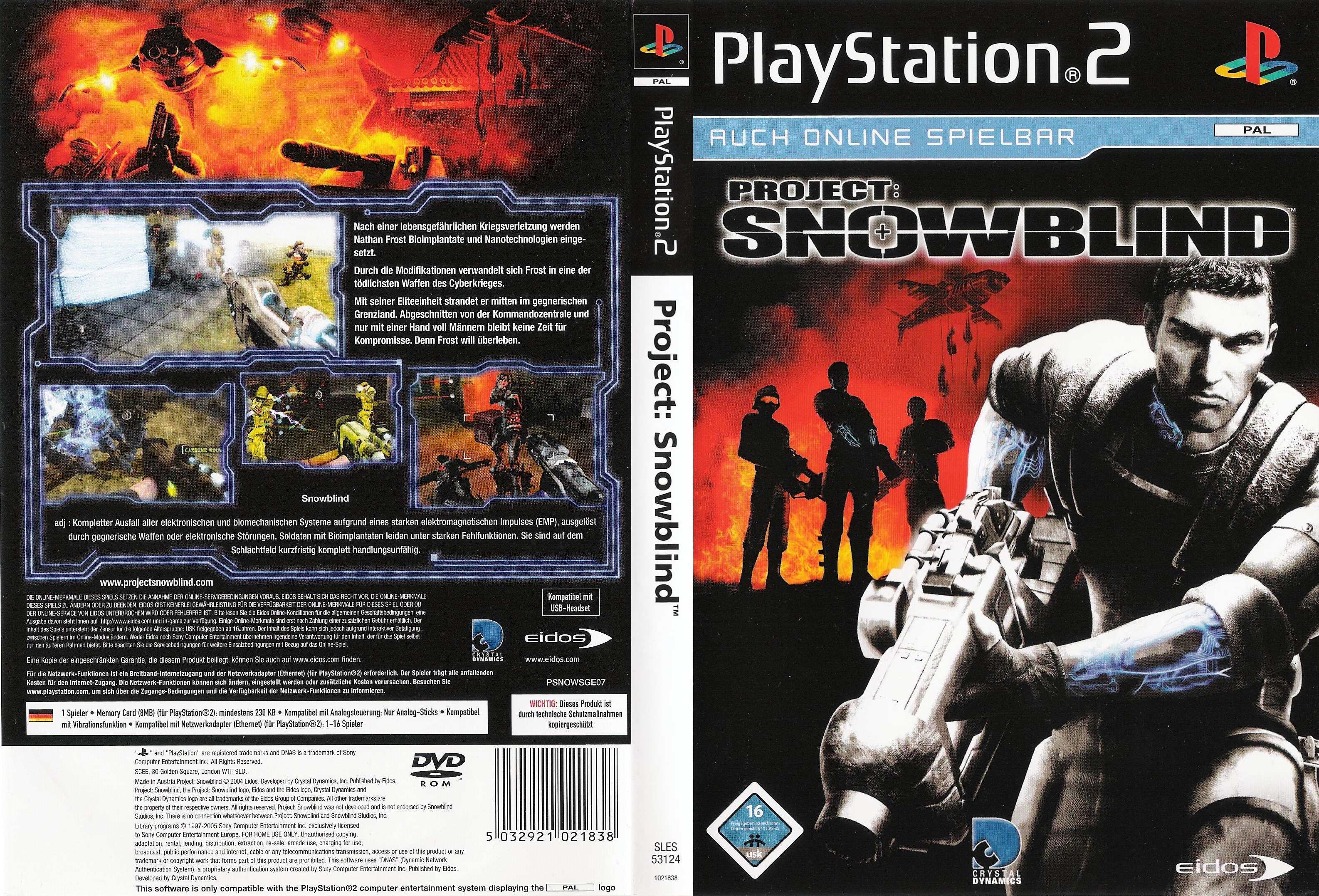 Project Snowblind PS2 cover