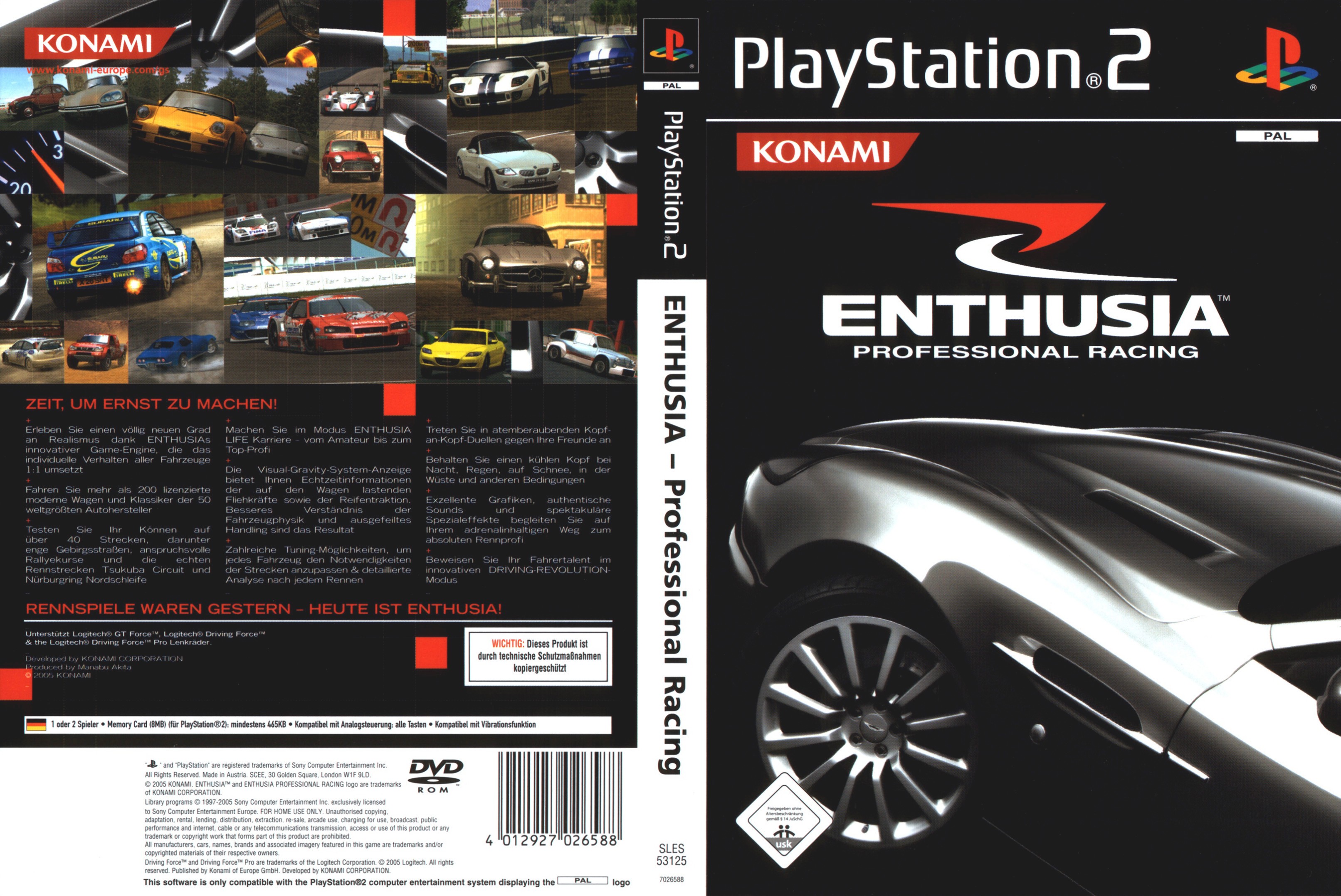 Enthusia Professional Racing PSX cover