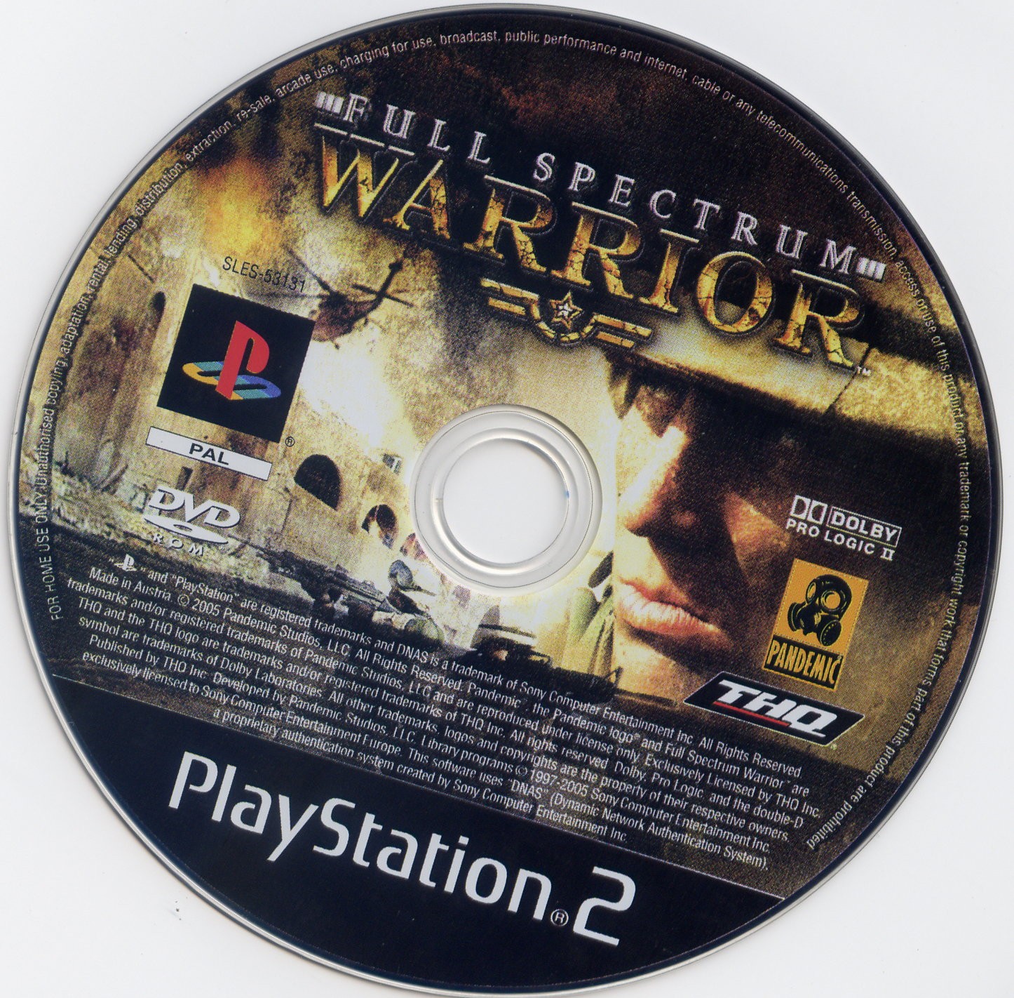 Full Spectrum Warrior PSX cover