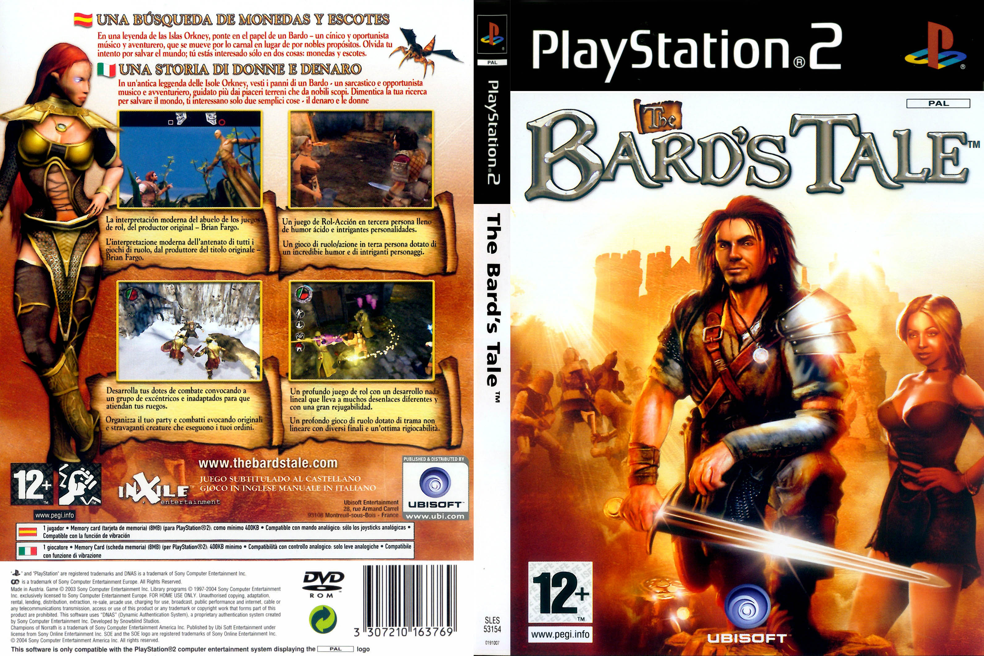 The Bard's Tale PS2 cover
