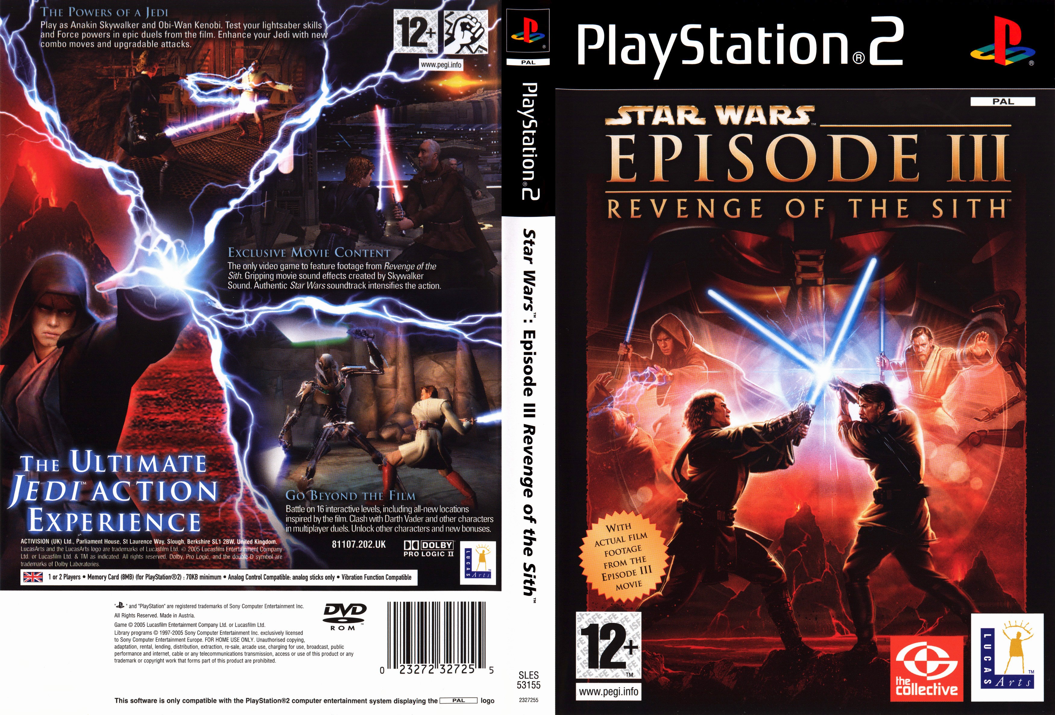 Star Wars - Episode III - Revenge of the Sith PS2 cover