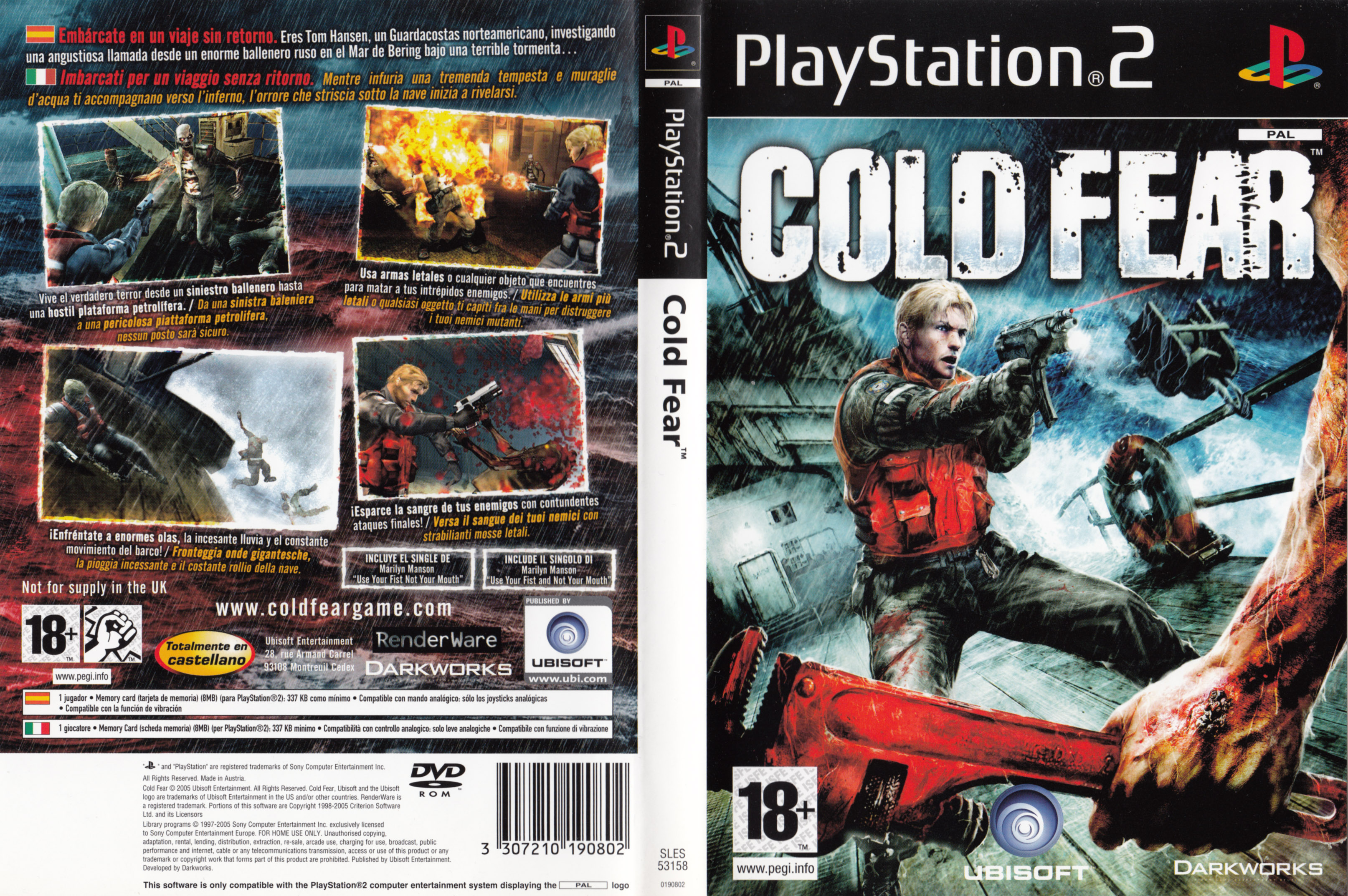 Cold Fear PSX cover