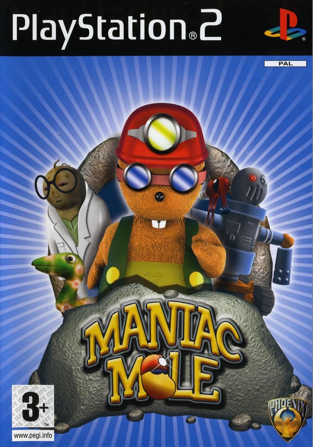 Maniac Mole PS2 cover
