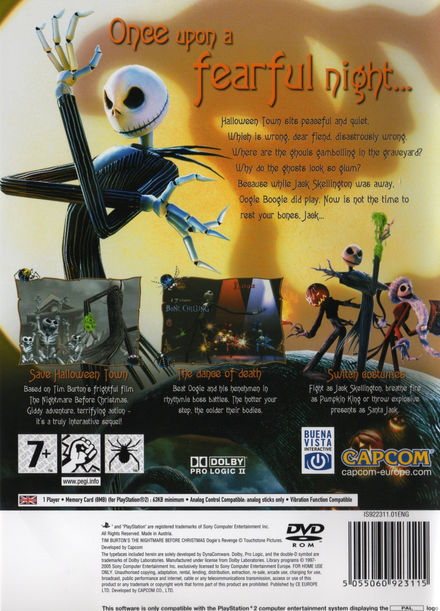 Tim Burton's The Nighmare Before Christmas - Oogie's Revenge PSX cover