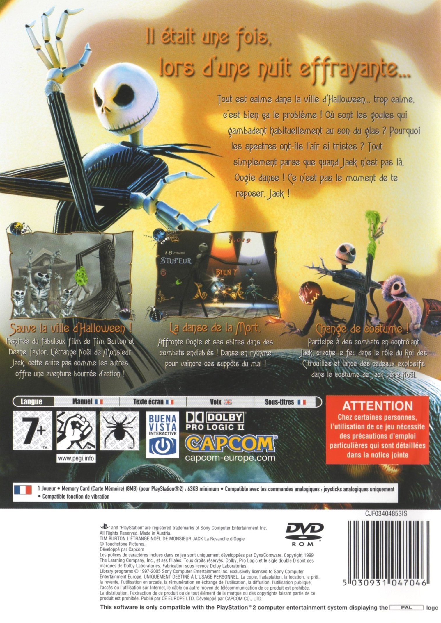 Tim Burton's The Nighmare Before Christmas - Oogie's Revenge PSX cover