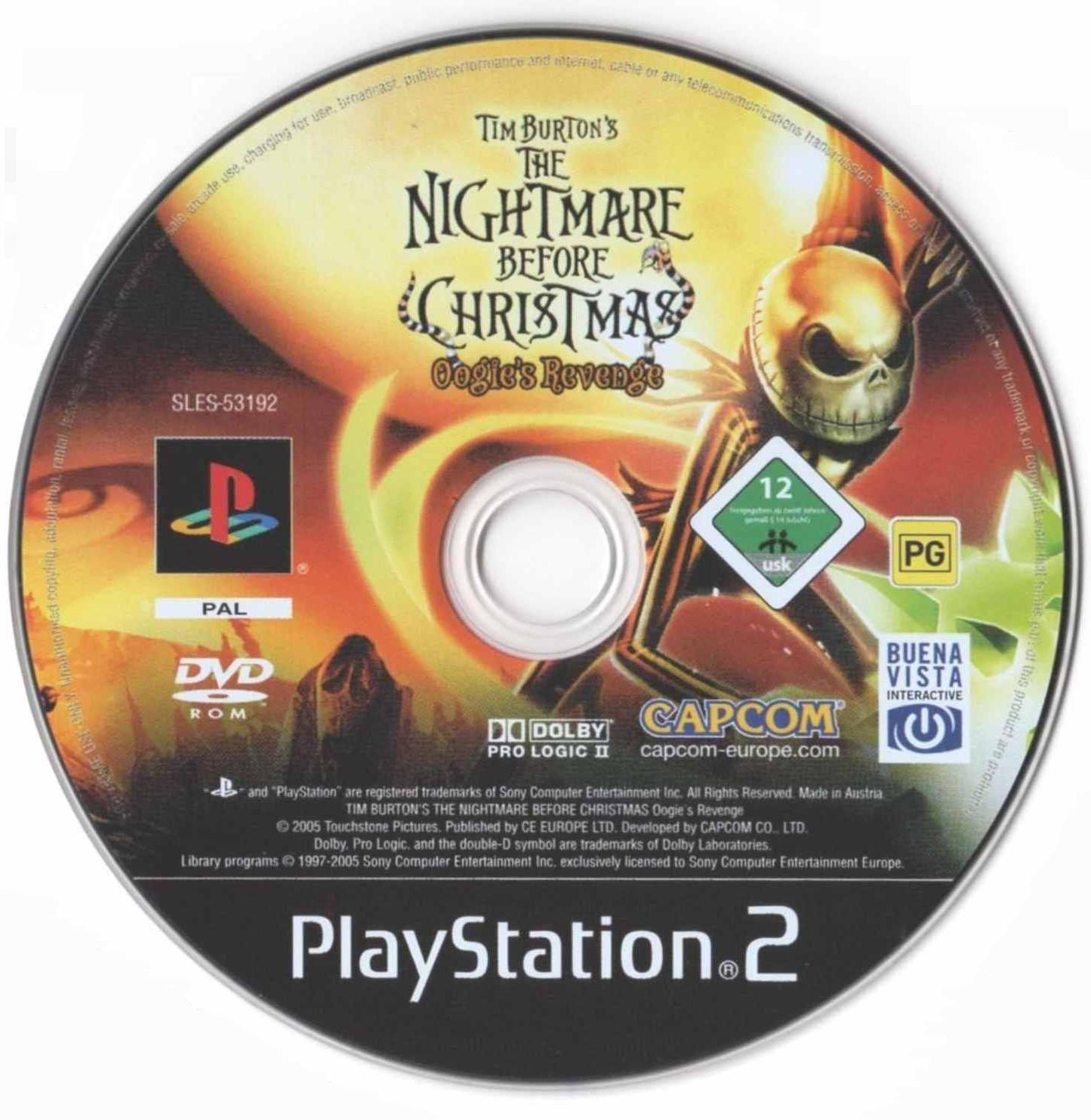 Tim Burton's The Nighmare Before Christmas - Oogie's Revenge PSX cover
