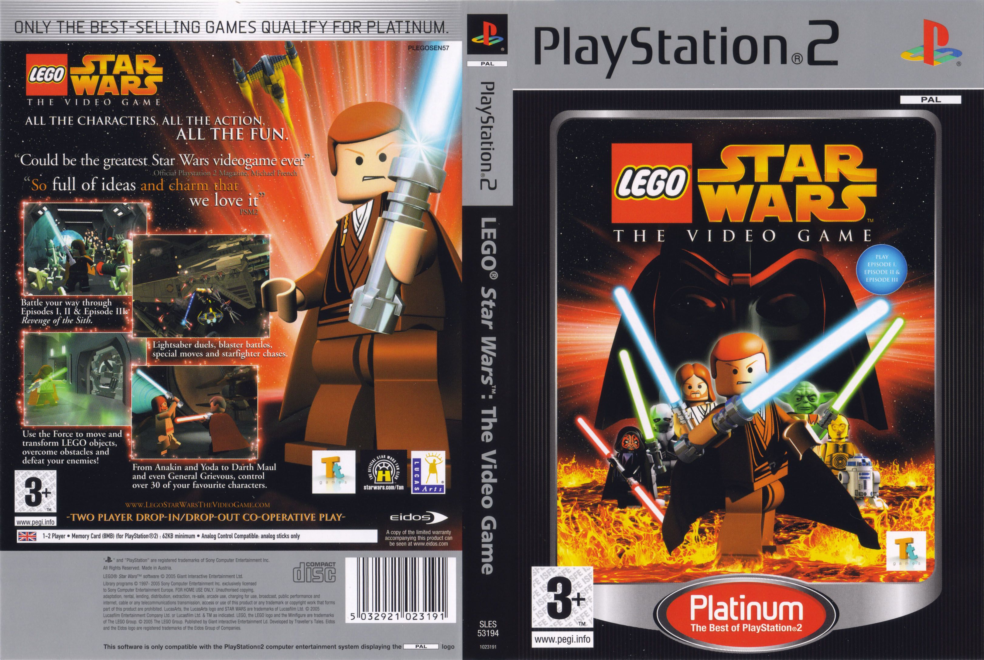 Lego Star Wars - The Videogame PS2 cover