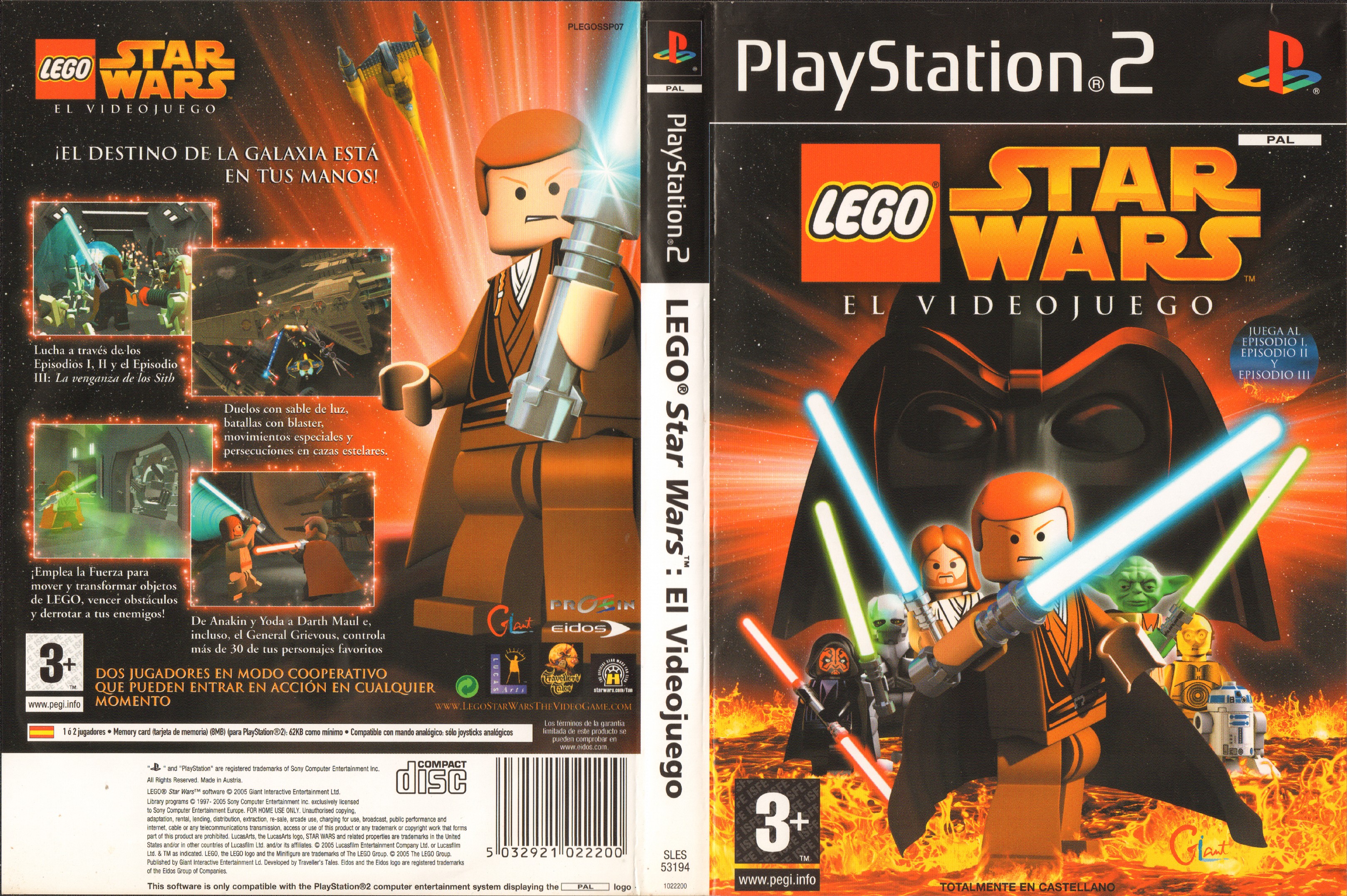 Lego Star Wars - The Videogame PS2 cover
