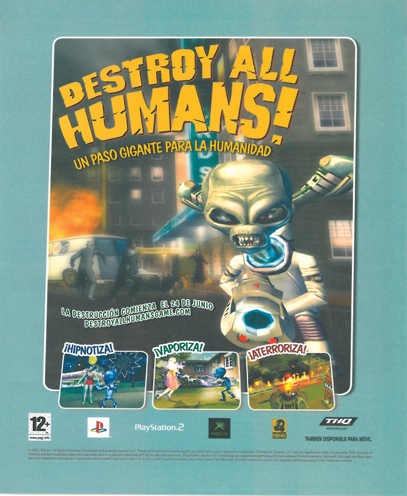 Destroy All Humans! PSX cover