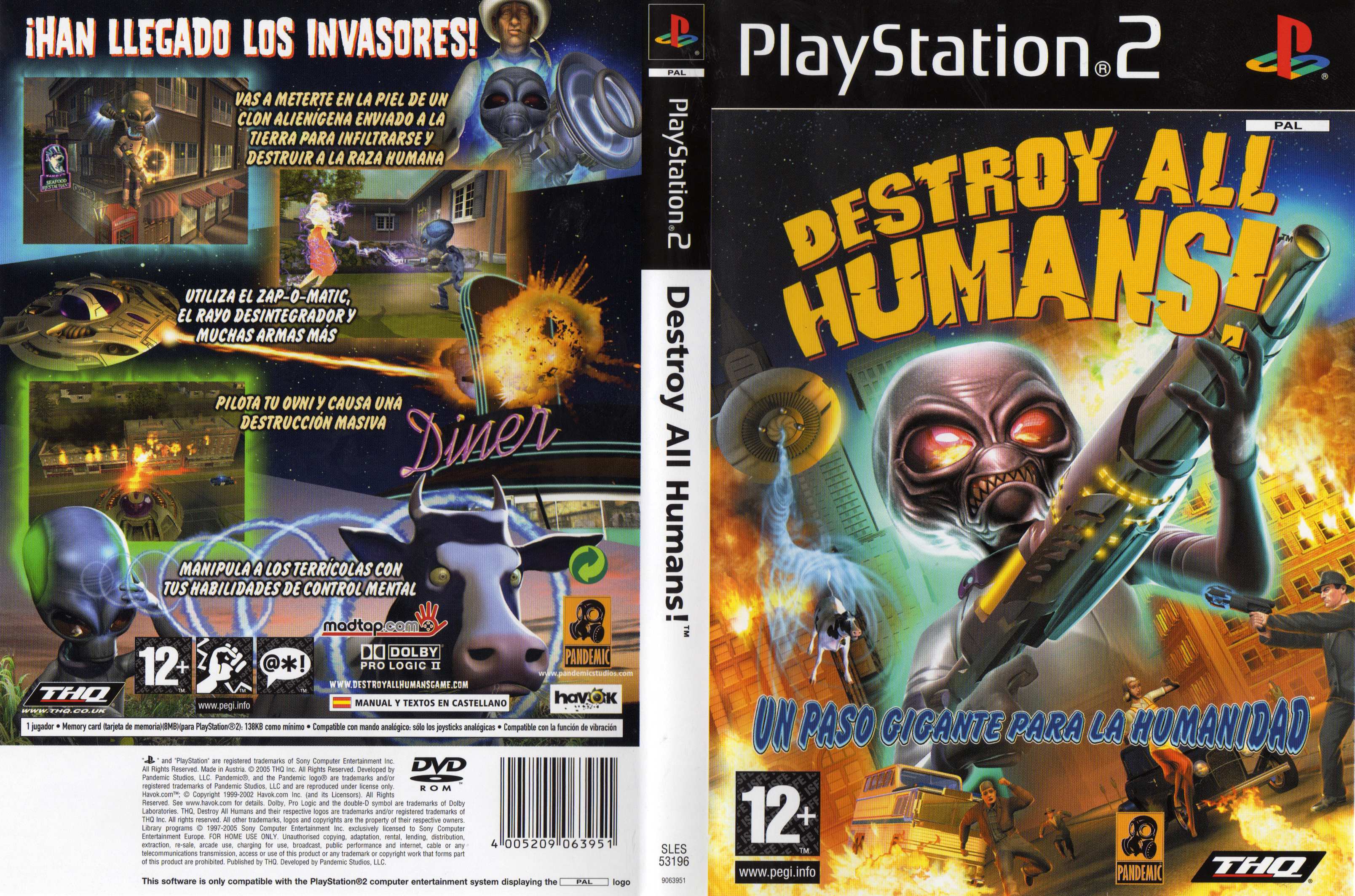 Destroy All Humans! PSX cover
