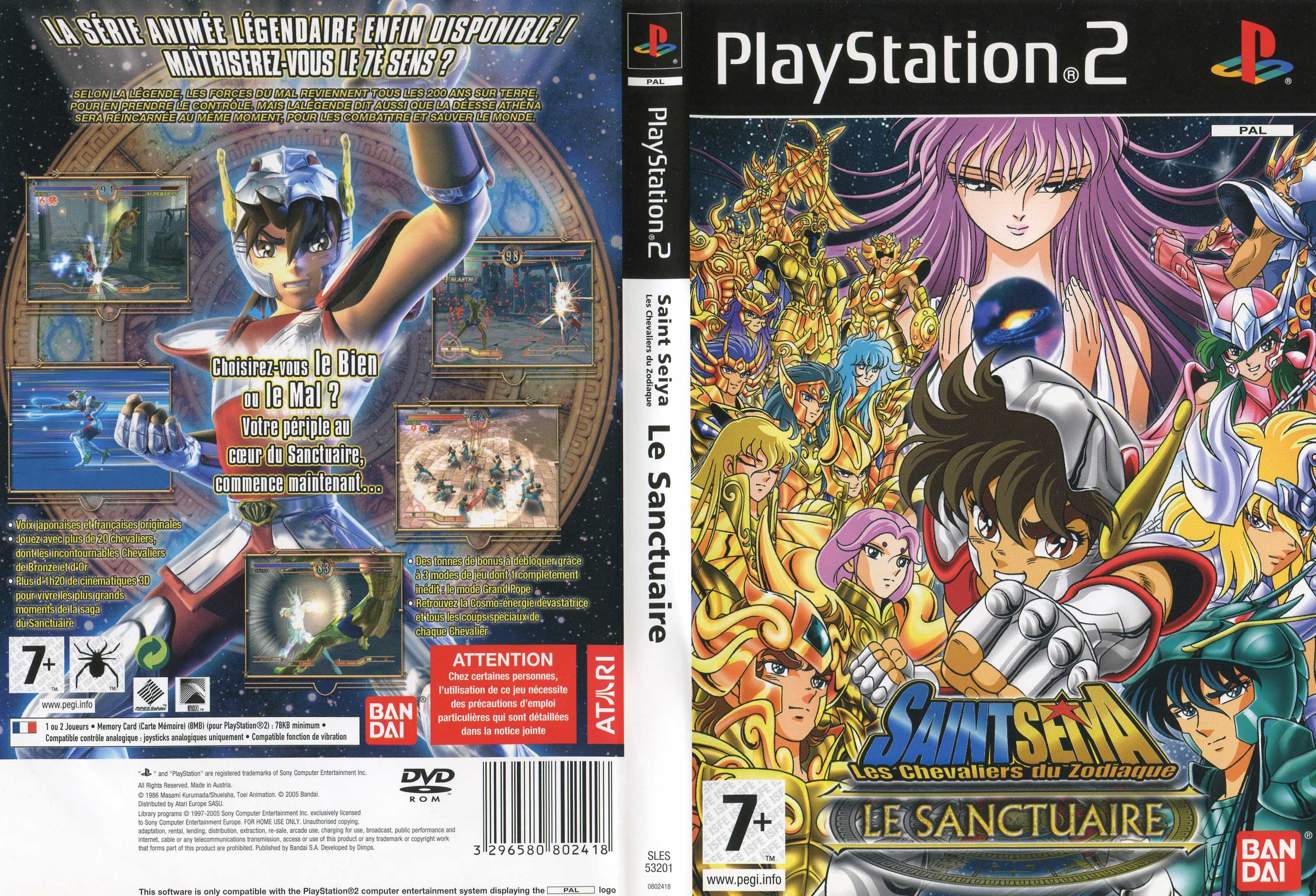 Saint Seiya - The Sanctuary PSX cover