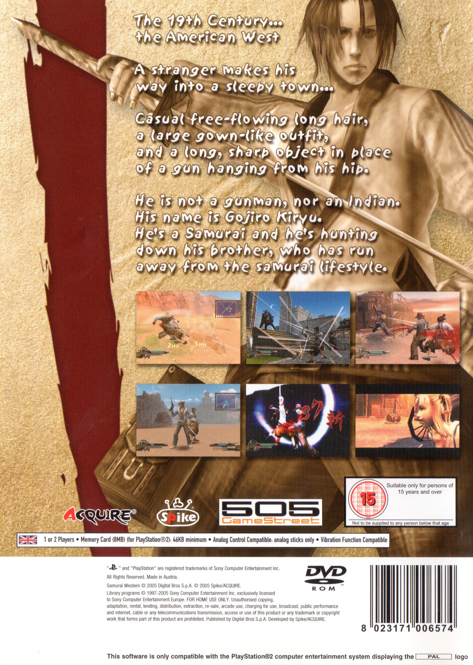 Samurai Western PSX cover