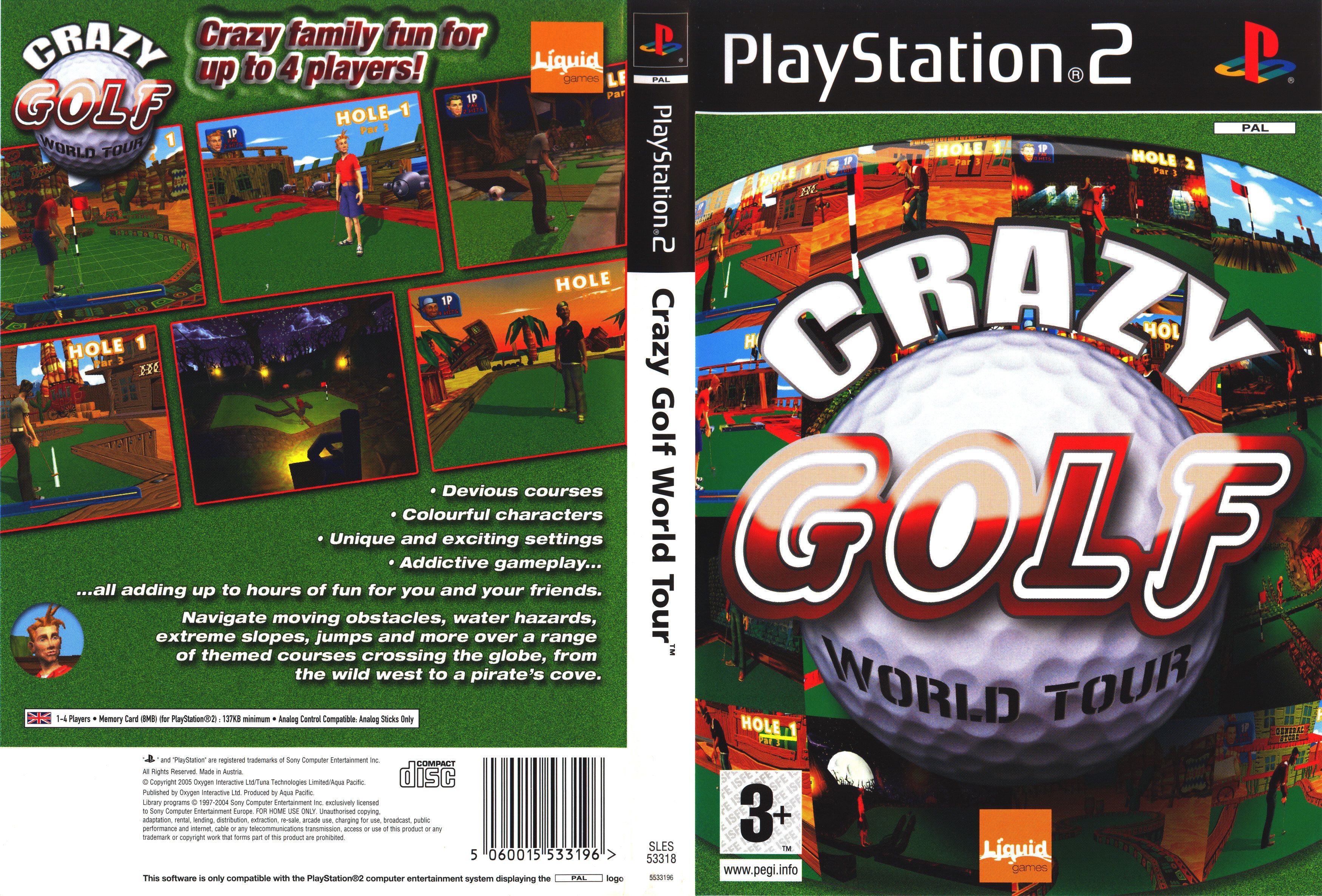 Crazy Golf World Tour PSX cover