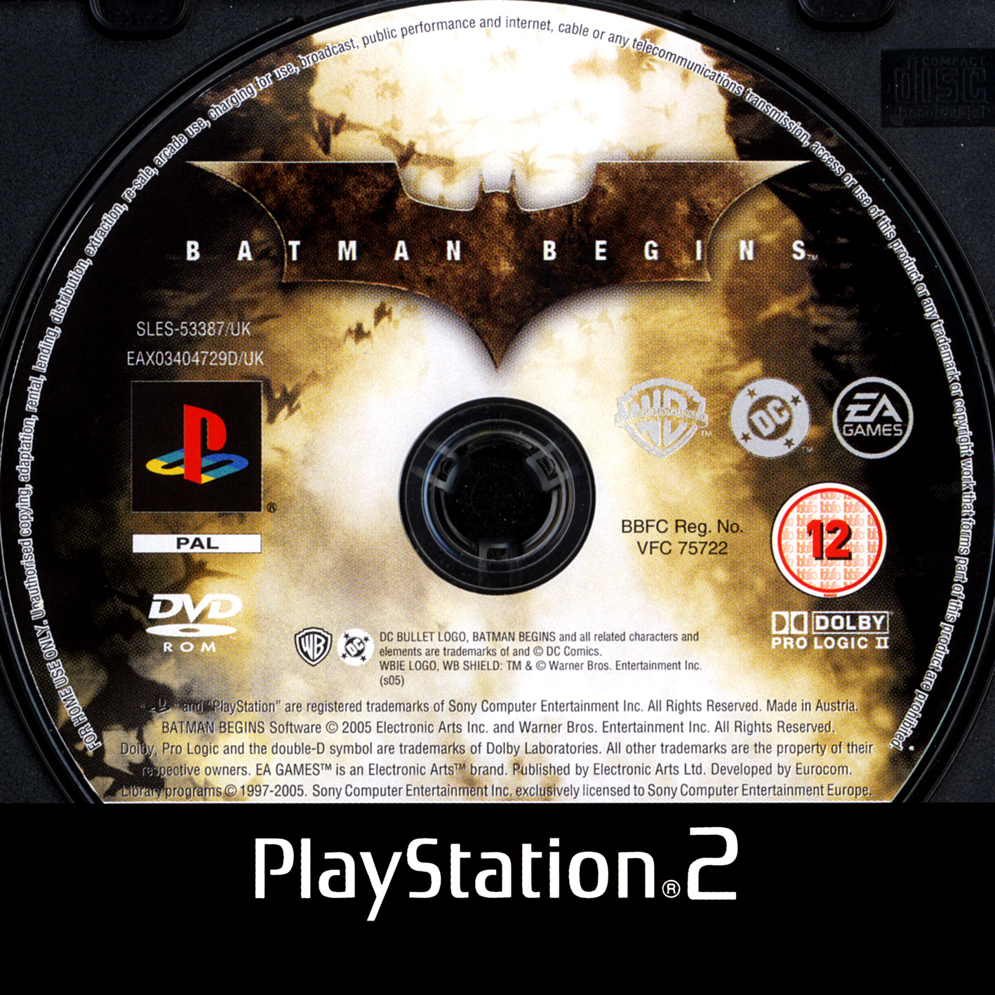 Batman Begins PSX cover