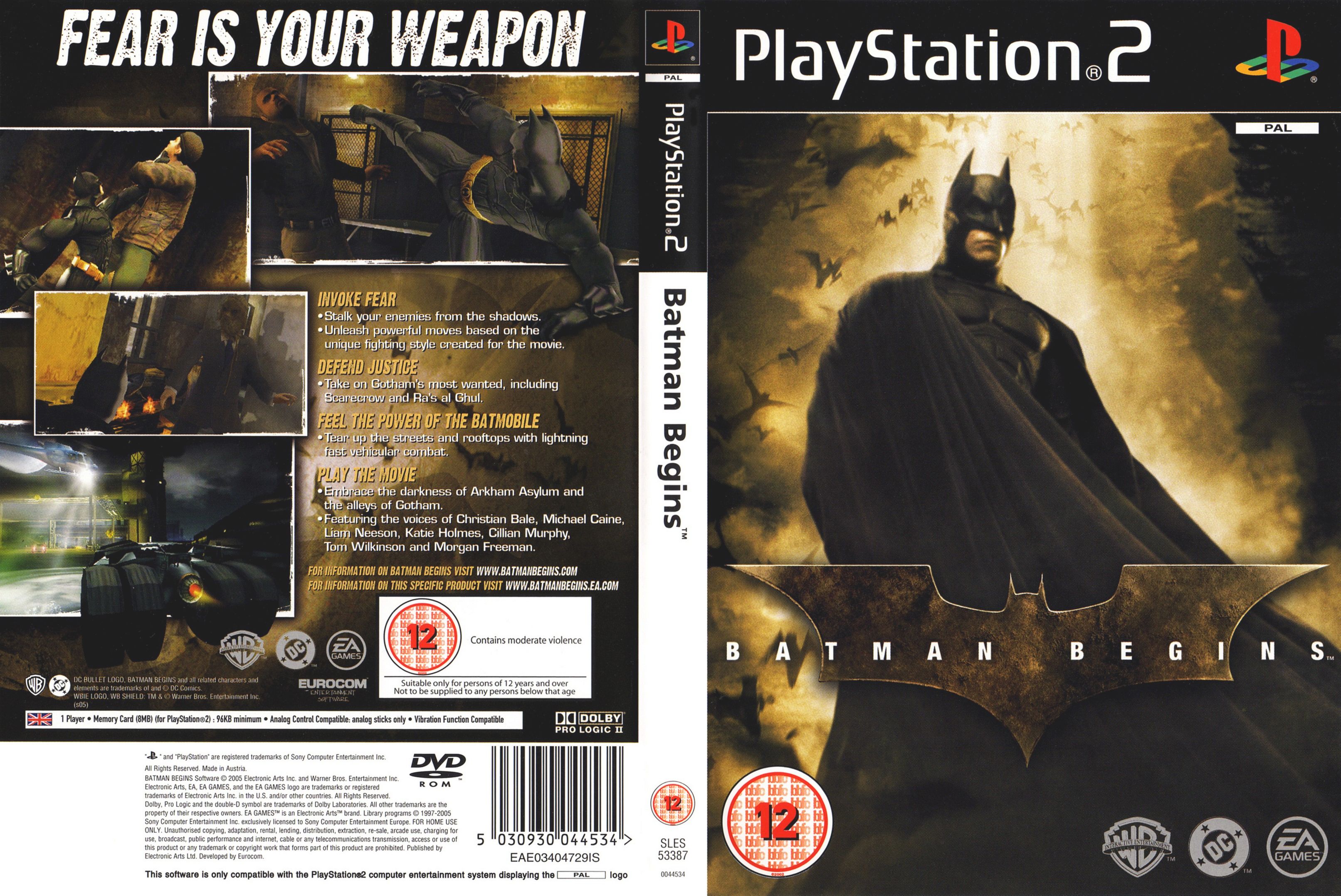Batman Begins PSX cover