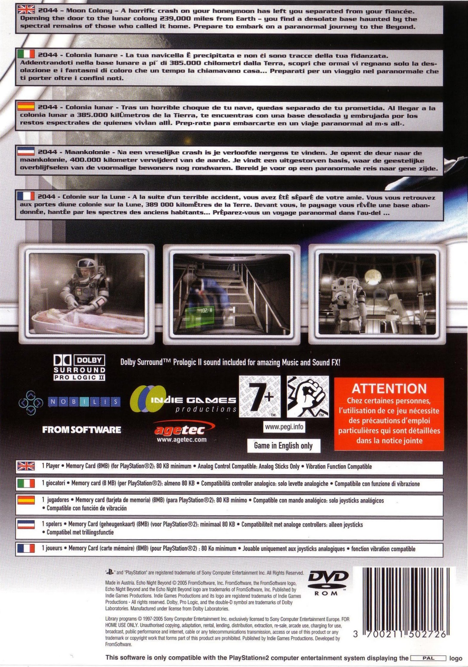 Echo Night Beyond PSX cover